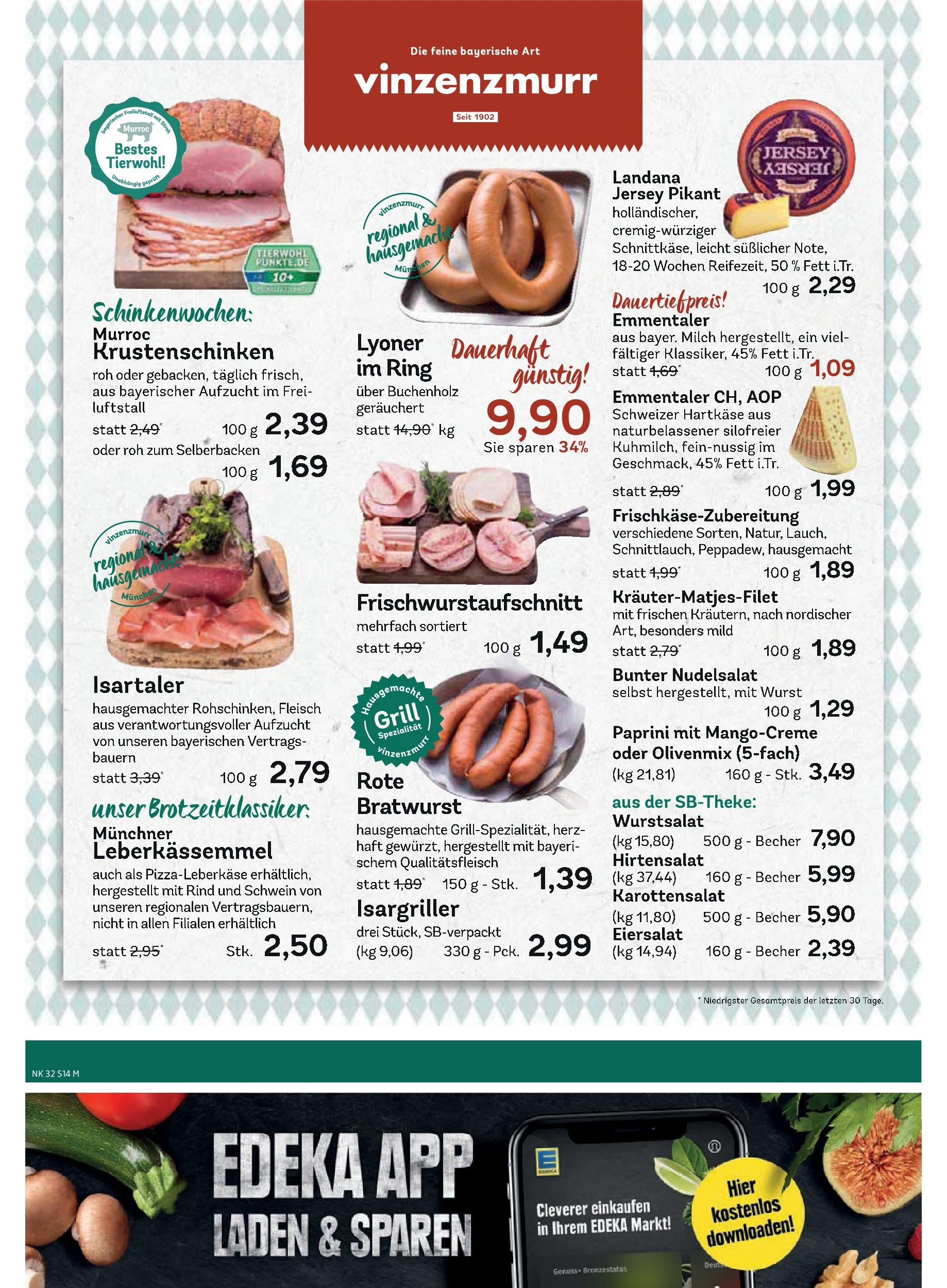 Edeka prospekt Unterföhring (ab 03.08.2025) » Angebote Online | Seite: 16 | Produkte: Grill, Milch, Wurst, Fleisch Edeka prospekt Unterföhring (ab 03.08.2025) » Angebote Online | Seite: 16 | Produkte: Grill, Milch, Wurst, Fleisch