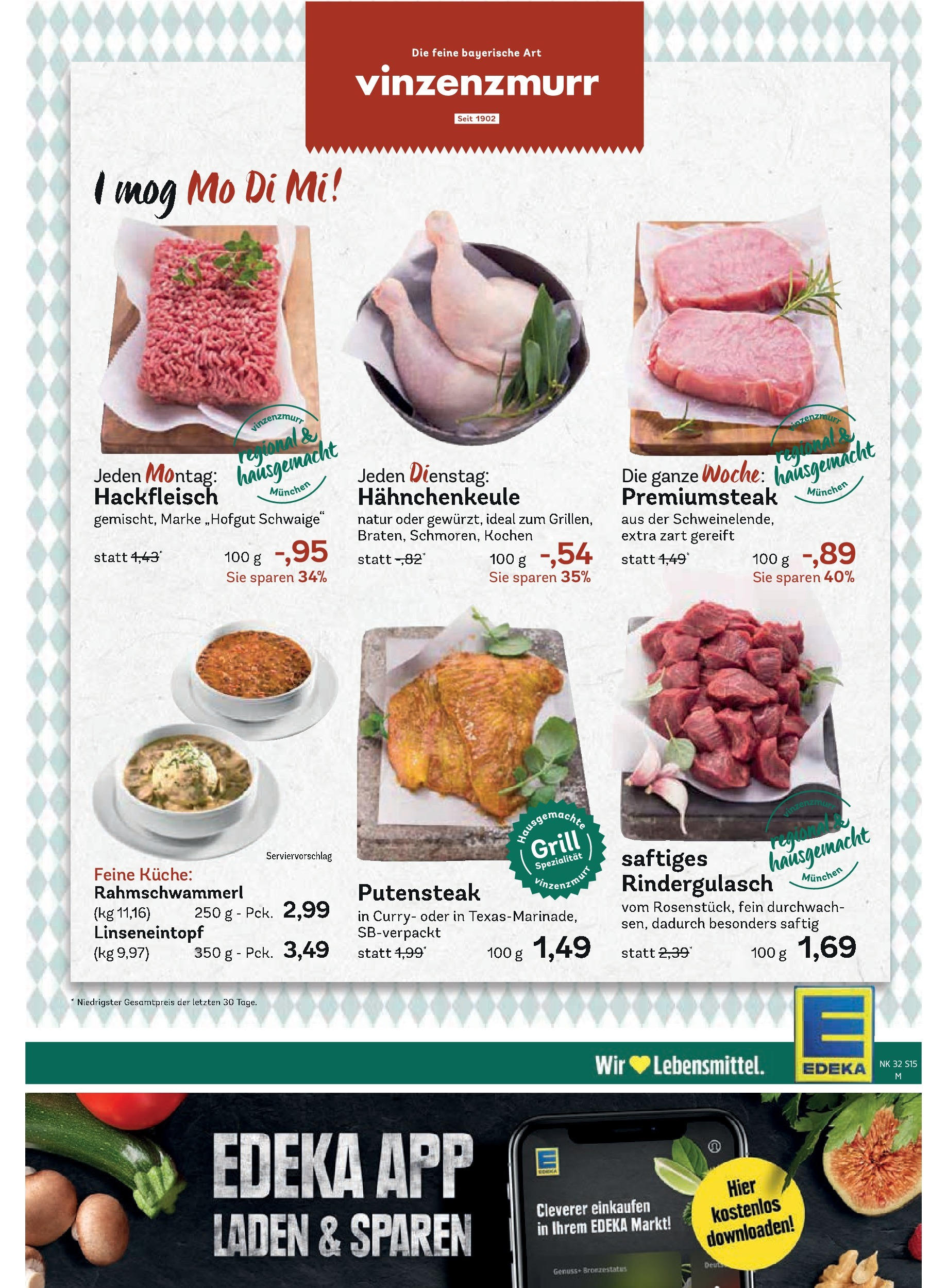 Edeka prospekt Unterföhring (ab 03.08.2025) » Angebote Online | Seite: 17 | Produkte: Grill, Rindergulasch, Küche, Steak Edeka prospekt Unterföhring (ab 03.08.2025) » Angebote Online | Seite: 17 | Produkte: Grill, Rindergulasch, Küche, Steak