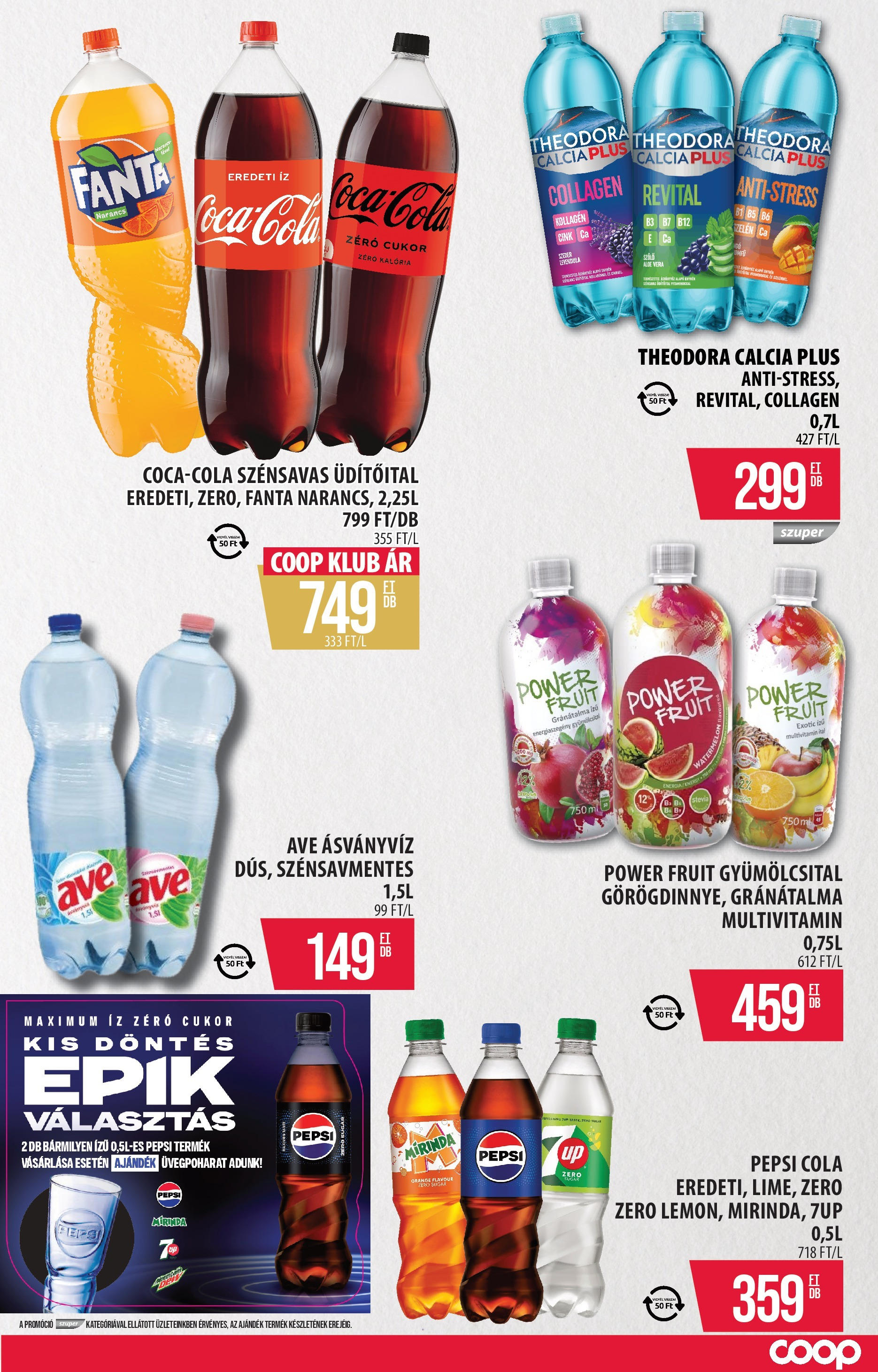 COOP Szolnok Akciós újság - 2025.08.07. -tól/töl > akció, lapozható szórólap 🛍️ | Oldal: 11 | Termékek: Pepsi, Ásványvíz, Narancs, Multivitamin