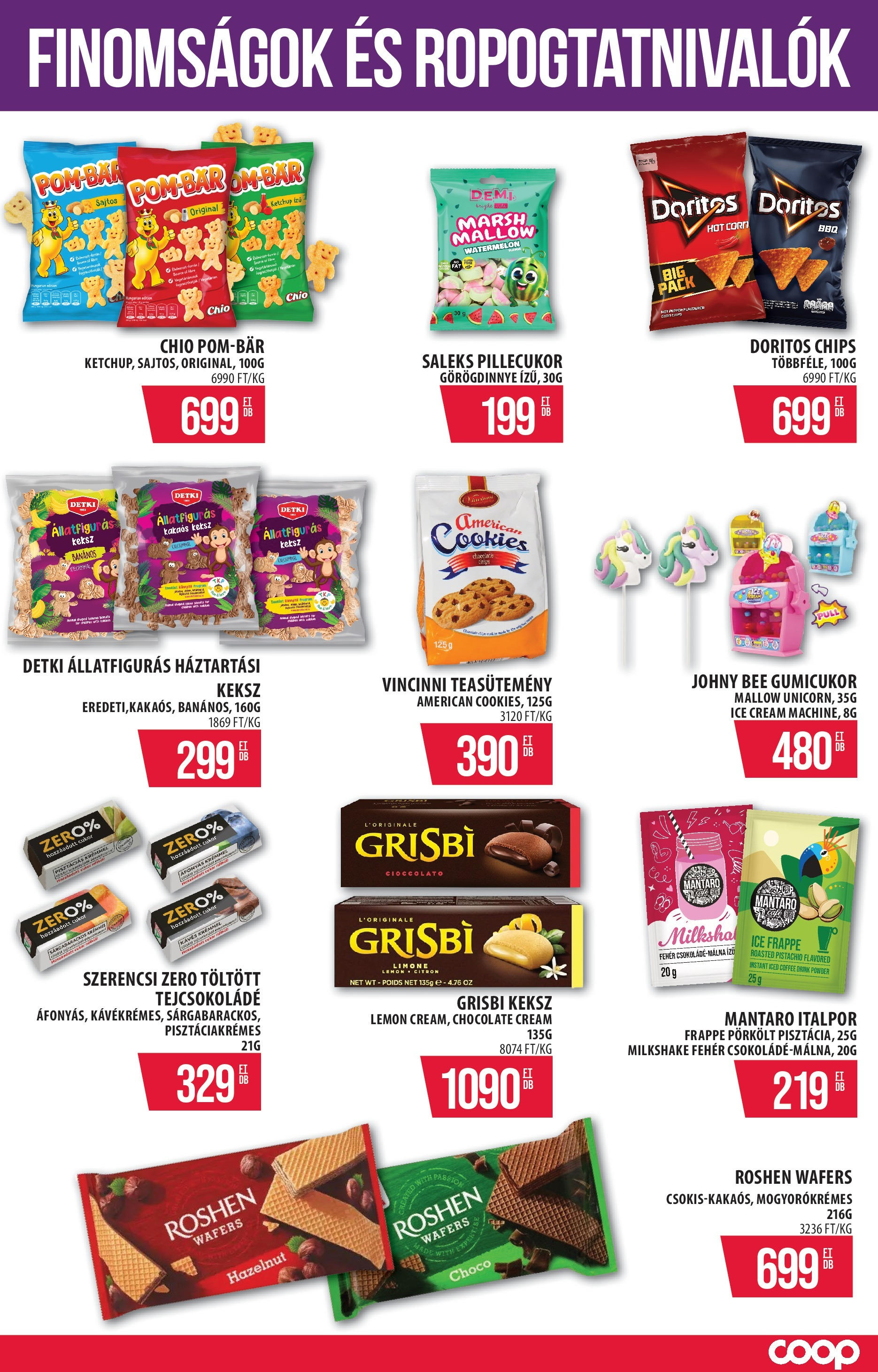 COOP Szolnok Akciós újság - 2025.08.07. -tól/töl > akció, lapozható szórólap 🛍️ | Oldal: 13 | Termékek: Chips, Ketchup, Italpor, Keksz
