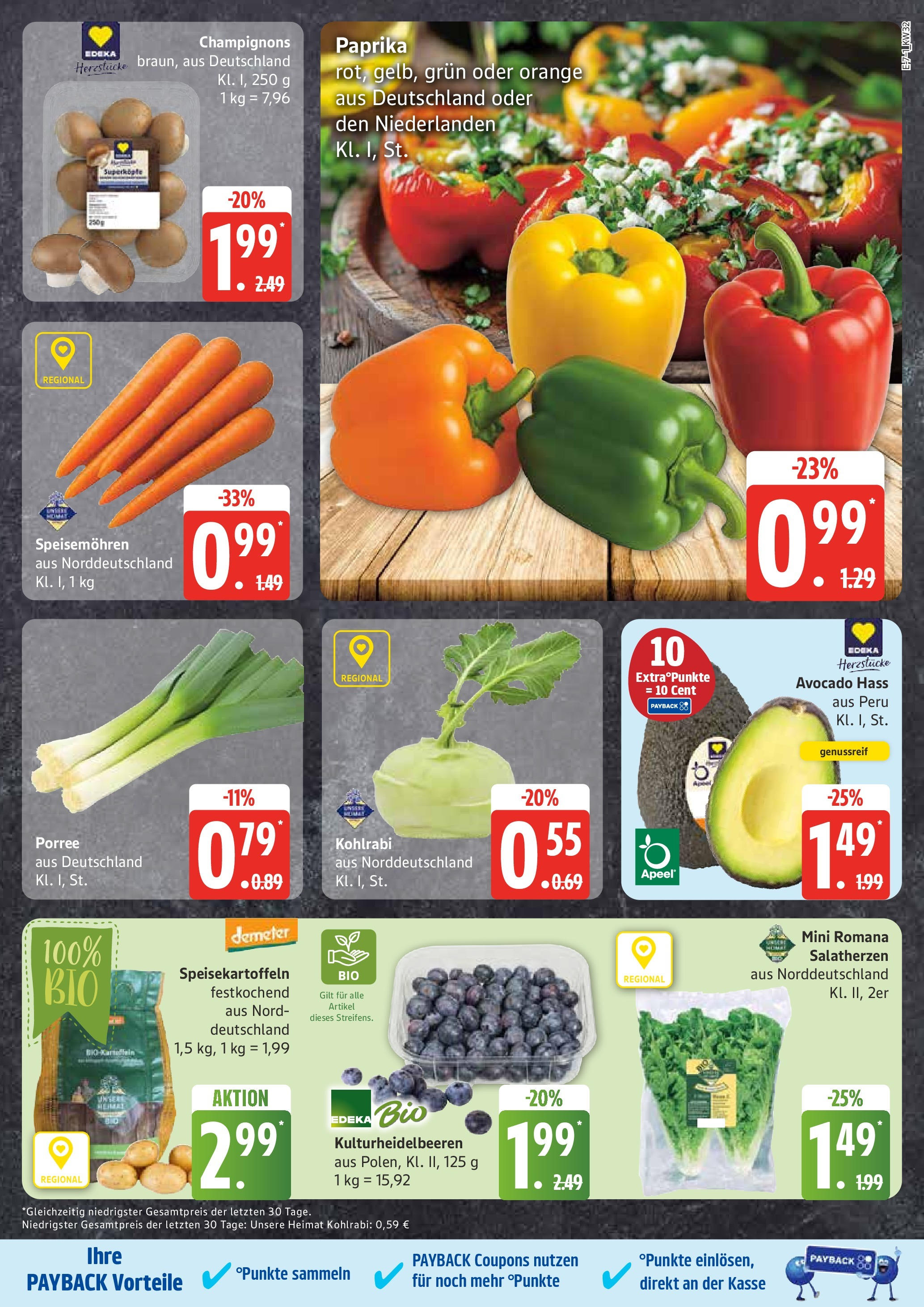 Marktkauf - Marktkauf: Wochenangebote (ab 03.08.2025) » Angebote ab Montag | Seite: 7 | Produkte: Kohlrabi, Avocado, Champignons, Paprika Marktkauf - Marktkauf: Wochenangebote (ab 03.08.2025) » Angebote online | Seite: 7 | Produkte: Kohlrabi, Avocado, Champignons, Paprika