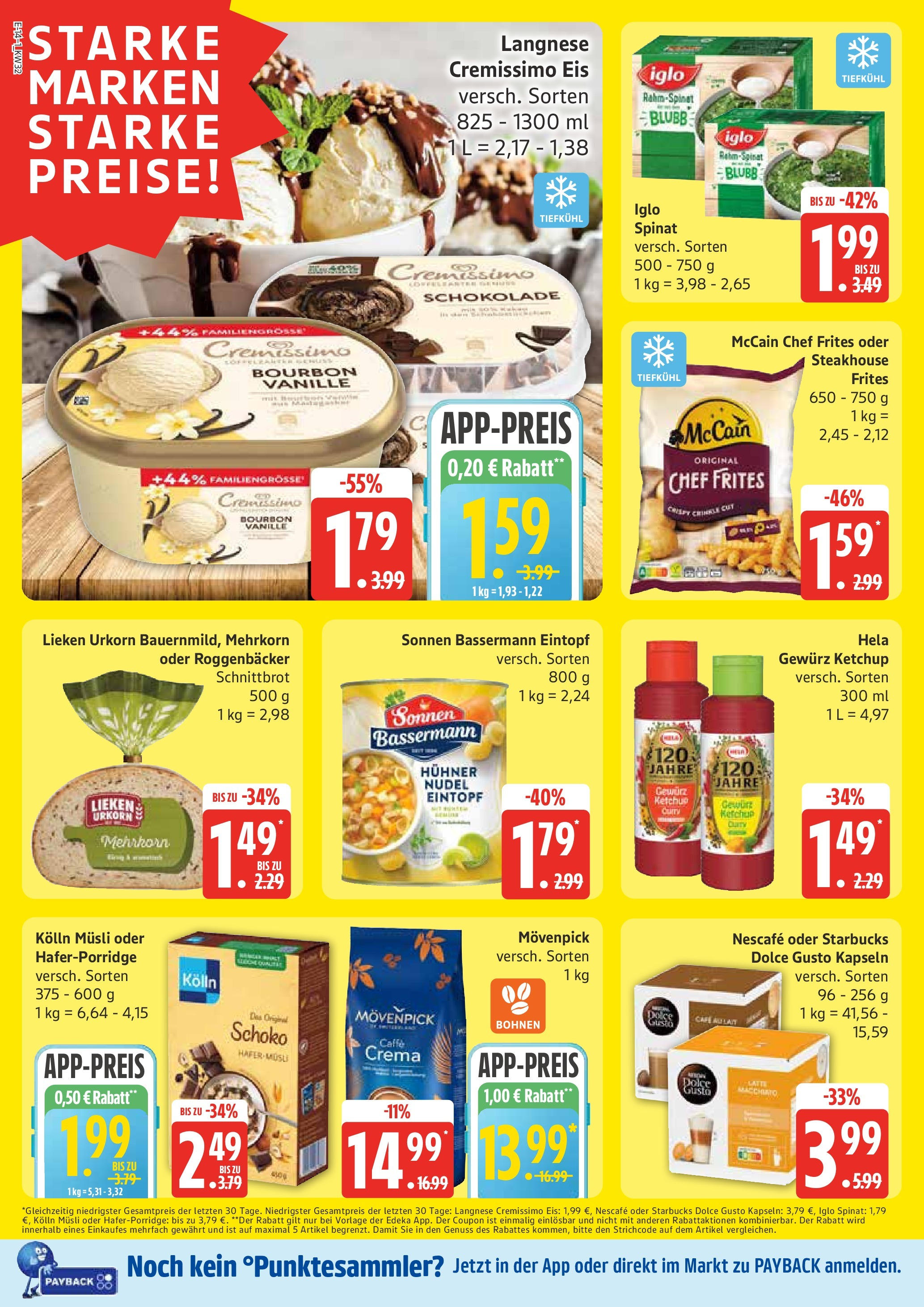 Marktkauf - Marktkauf: Wochenangebote (ab 03.08.2025) » Angebote ab Montag | Seite: 14 | Produkte: Cremissimo, Kolln musli, Iglo, Dolce gusto Marktkauf - Marktkauf: Wochenangebote (ab 03.08.2025) » Angebote online | Seite: 14 | Produkte: Cremissimo, Kolln musli, Iglo, Dolce gusto