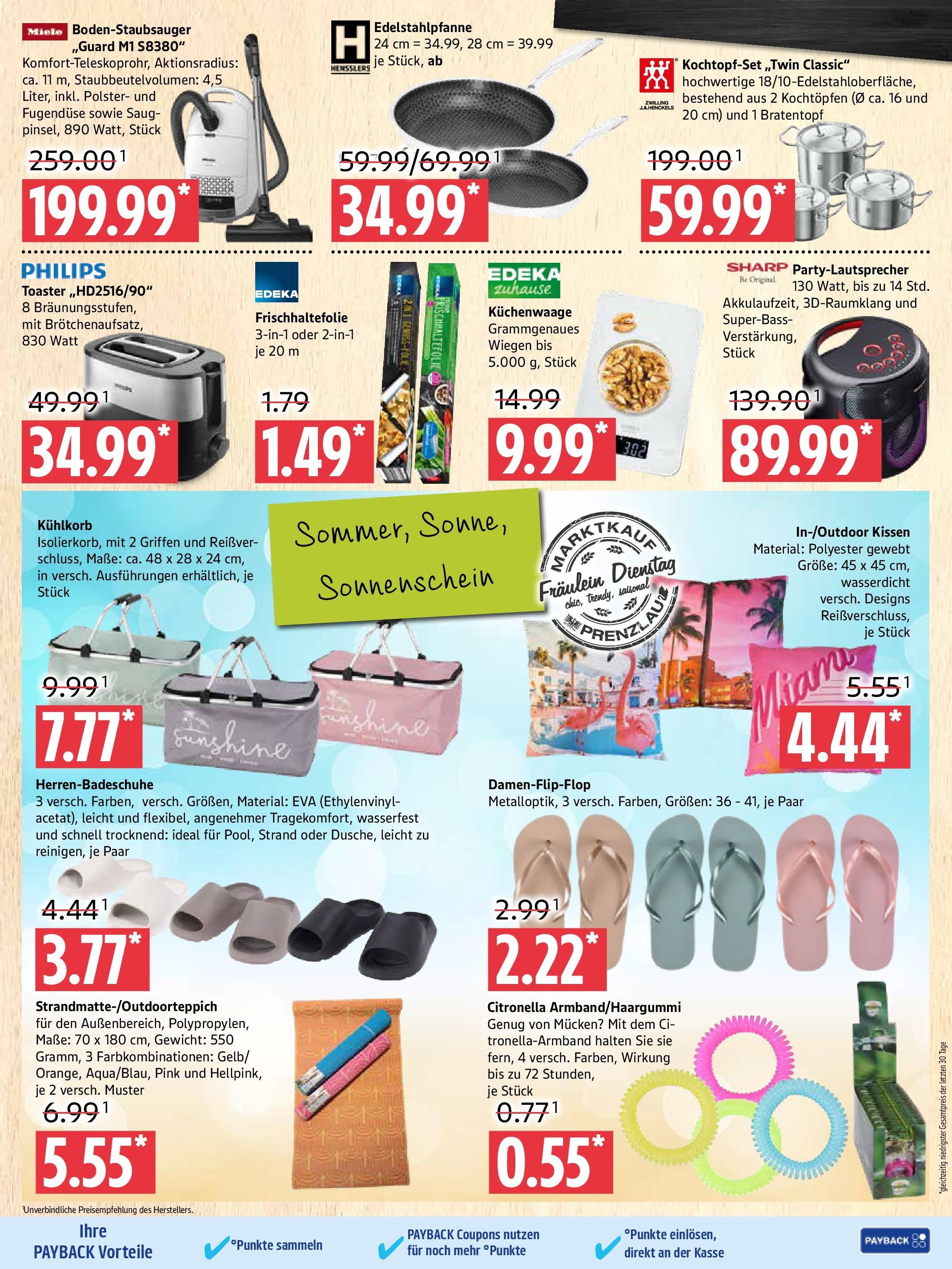 Marktkauf - Marktkauf: Wochenangebote (ab 03.08.2025) » Angebote ab Montag | Seite: 11 | Produkte: Miele, Gewicht, Toaster, Kissen Marktkauf - Marktkauf: Wochenangebote (ab 03.08.2025) » Angebote online | Seite: 11 | Produkte: Miele, Gewicht, Toaster, Kissen