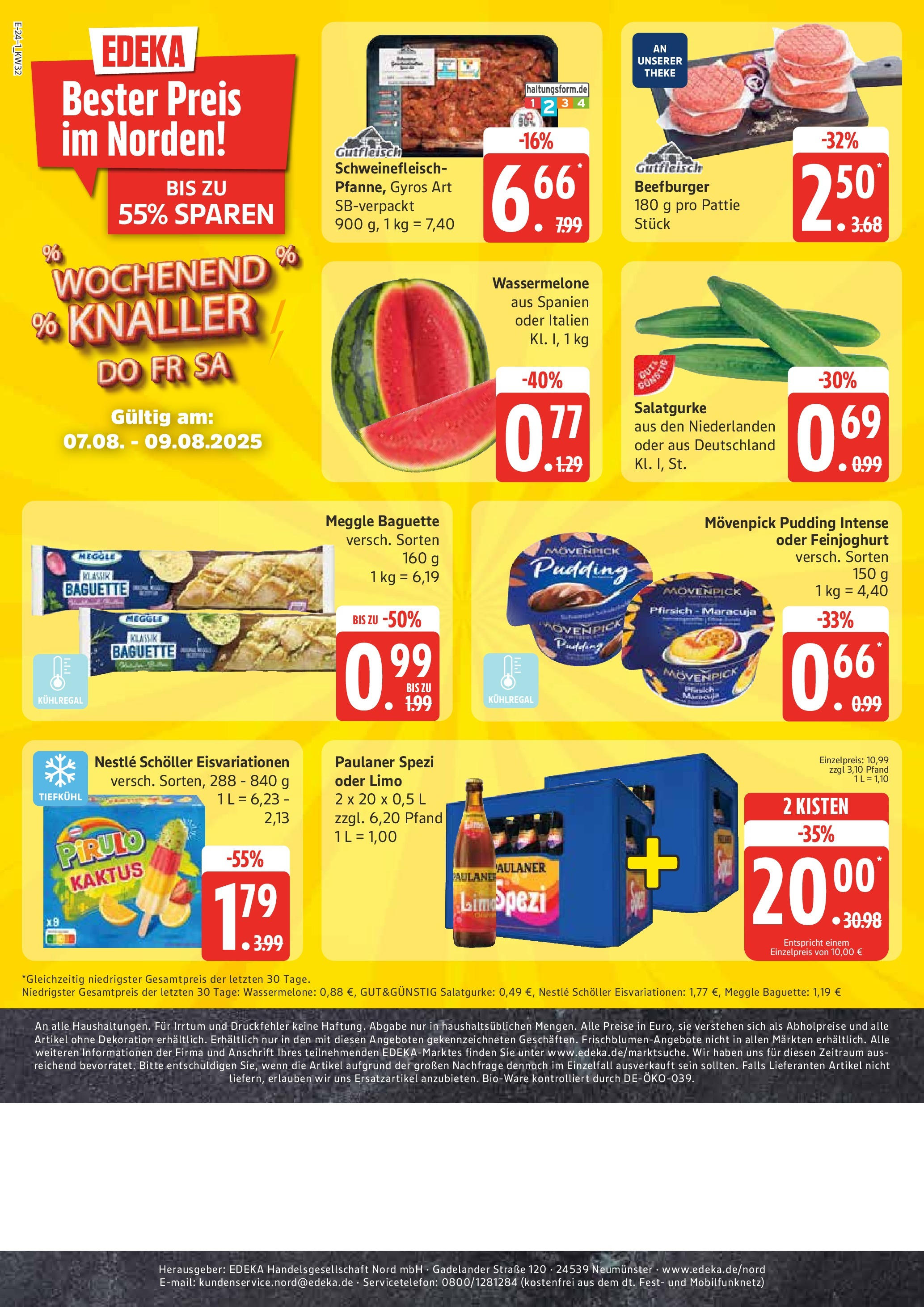 Marktkauf - Marktkauf: Wochenangebote (ab 03.08.2025) » Angebote ab Montag | Seite: 24 | Produkte: Baguette, Pudding, Wassermelone, Schweinefleisch Marktkauf - Marktkauf: Wochenangebote (ab 03.08.2025) » Angebote online | Seite: 24 | Produkte: Baguette, Pudding, Wassermelone, Schweinefleisch