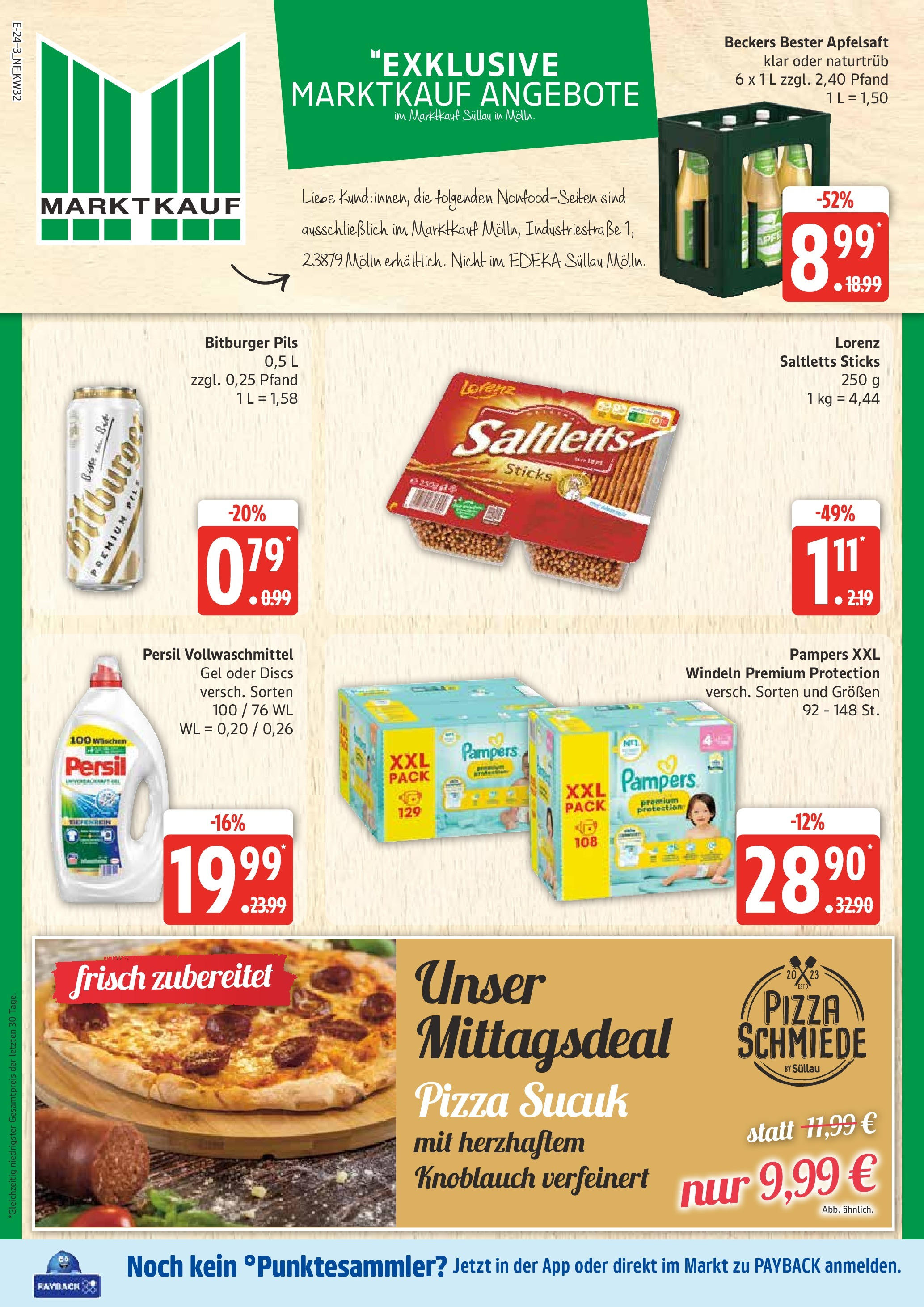 Marktkauf - Marktkauf: Wochenangebote (ab 03.08.2025) » Angebote ab Montag | Seite: 24 | Produkte: Pils, Knoblauch, Pizza, Persil Marktkauf - Marktkauf: Wochenangebote (ab 03.08.2025) » Angebote online | Seite: 24 | Produkte: Pils, Knoblauch, Pizza, Persil