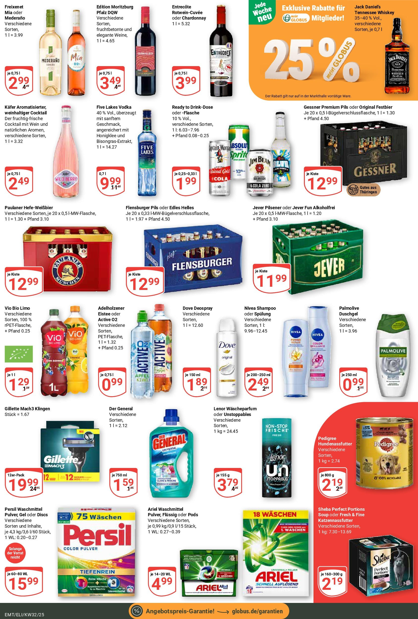 Globus prospekt Erfurt-Linderbach (ab 03.08.2025) » Angebote ab Montag | Seite: 10 | Produkte: Sheba, Freixenet, Waschmittel, Whiskey Globus prospekt Erfurt-Linderbach (ab 03.08.2025) » Angebote online | Seite: 10 | Produkte: Sheba, Freixenet, Waschmittel, Whiskey