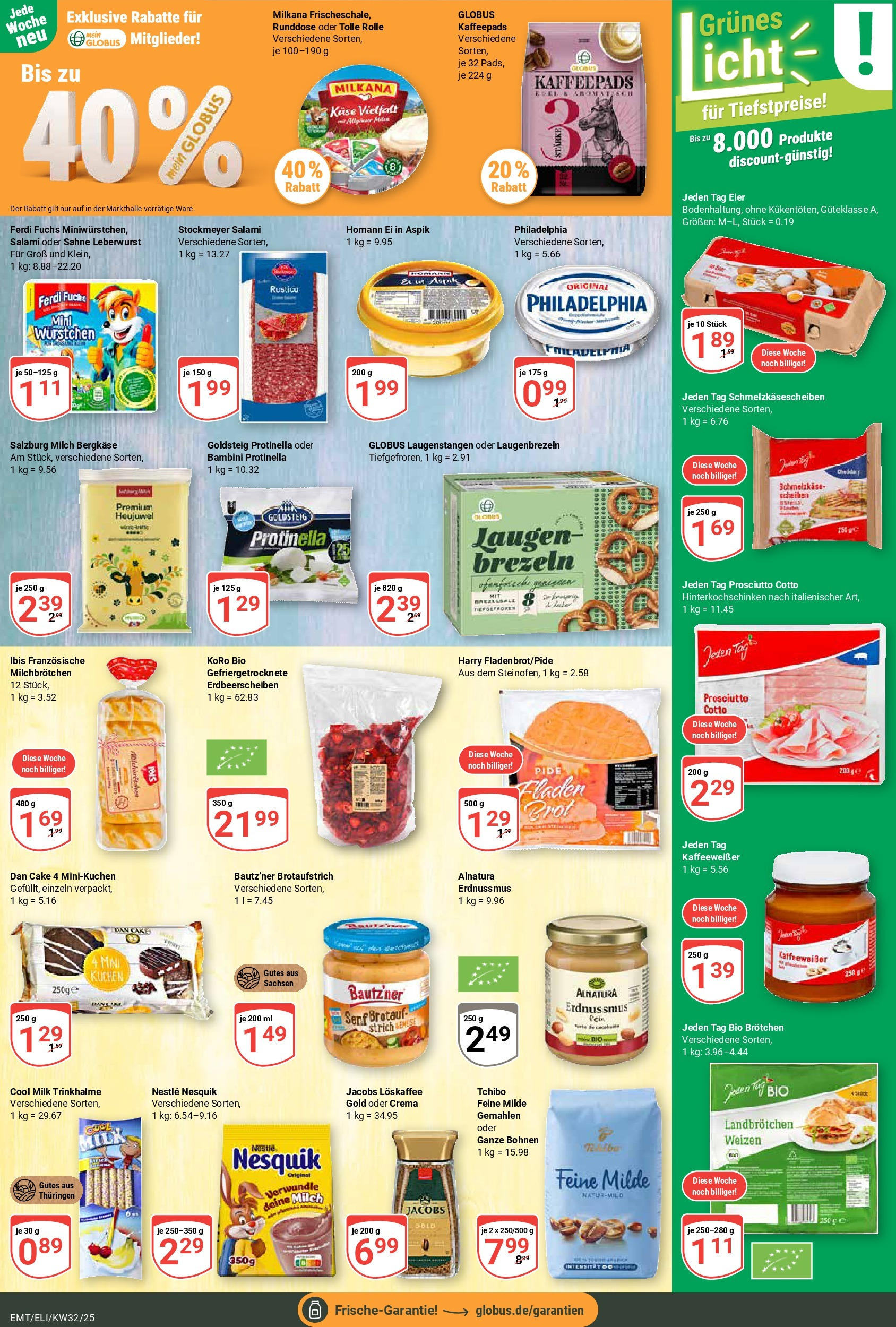 Globus prospekt Erfurt-Linderbach (ab 03.08.2025) » Angebote ab Montag | Seite: 17 | Produkte: Milch, Eier, Milkana, Sahne Globus prospekt Erfurt-Linderbach (ab 03.08.2025) » Angebote online | Seite: 17 | Produkte: Milch, Eier, Milkana, Sahne