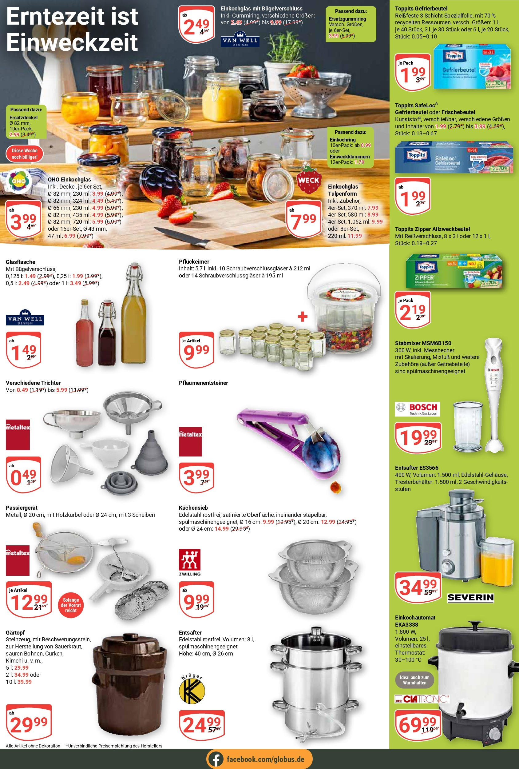 Globus prospekt Erfurt-Linderbach (ab 03.08.2025) » Angebote ab Montag | Seite: 20 | Produkte: Bosch, Entsafter, Stabmixer Globus prospekt Erfurt-Linderbach (ab 03.08.2025) » Angebote online | Seite: 20 | Produkte: Bosch, Entsafter, Stabmixer