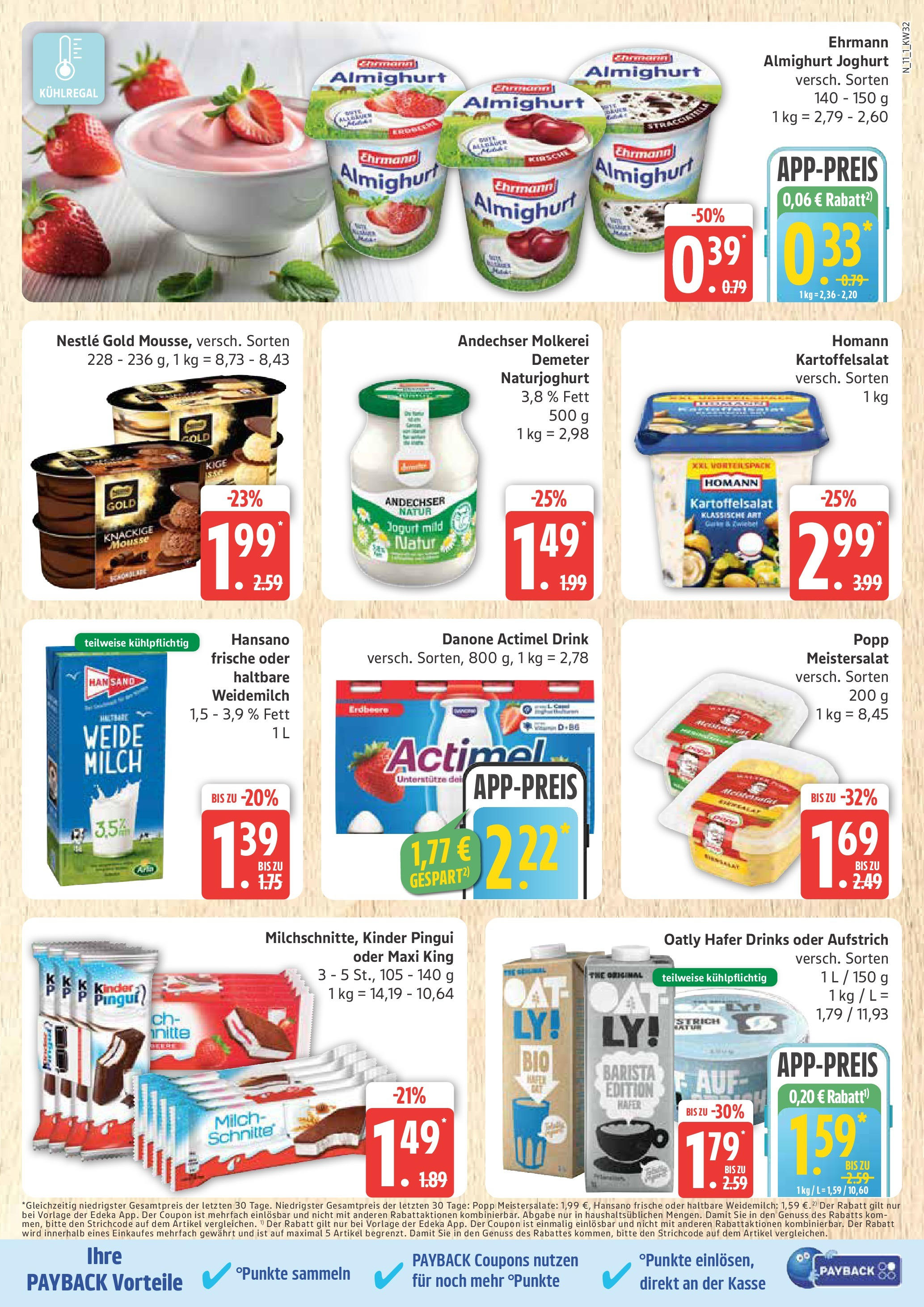 Marktkauf - Marktkauf: Wochenangebote (ab 03.08.2025) » Angebote ab Montag | Seite: 11 | Produkte: Actimel, Ehrmann almighurt, Milch, Oatly Marktkauf - Marktkauf: Wochenangebote (ab 03.08.2025) » Angebote online | Seite: 11 | Produkte: Actimel, Ehrmann almighurt, Milch, Oatly