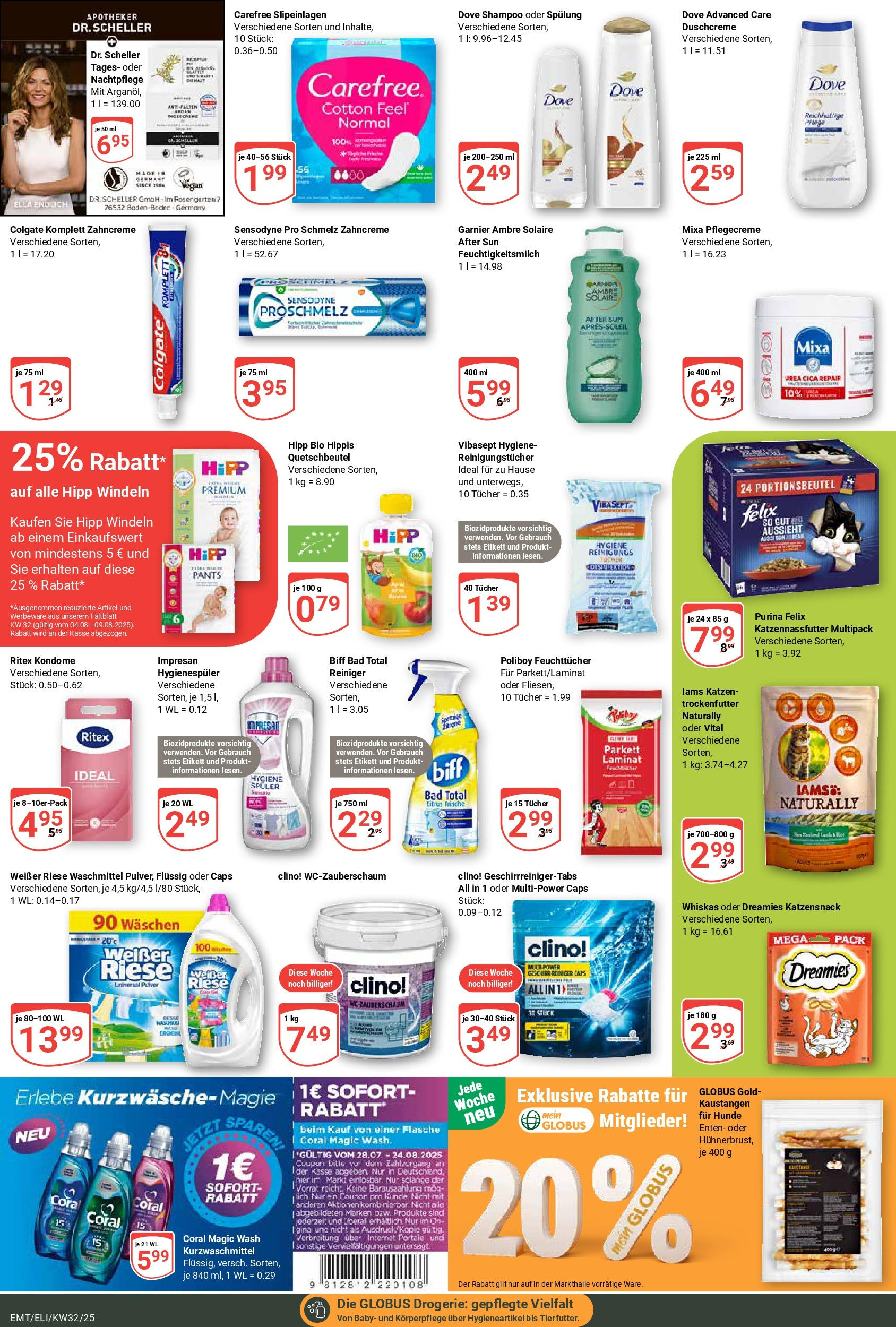 Globus prospekt Erfurt-Linderbach (ab 03.08.2025) » Angebote ab Montag | Seite: 27 | Produkte: Coral, Bad, Waschmittel, Whiskas Globus prospekt Erfurt-Linderbach (ab 03.08.2025) » Angebote online | Seite: 27 | Produkte: Coral, Bad, Waschmittel, Whiskas