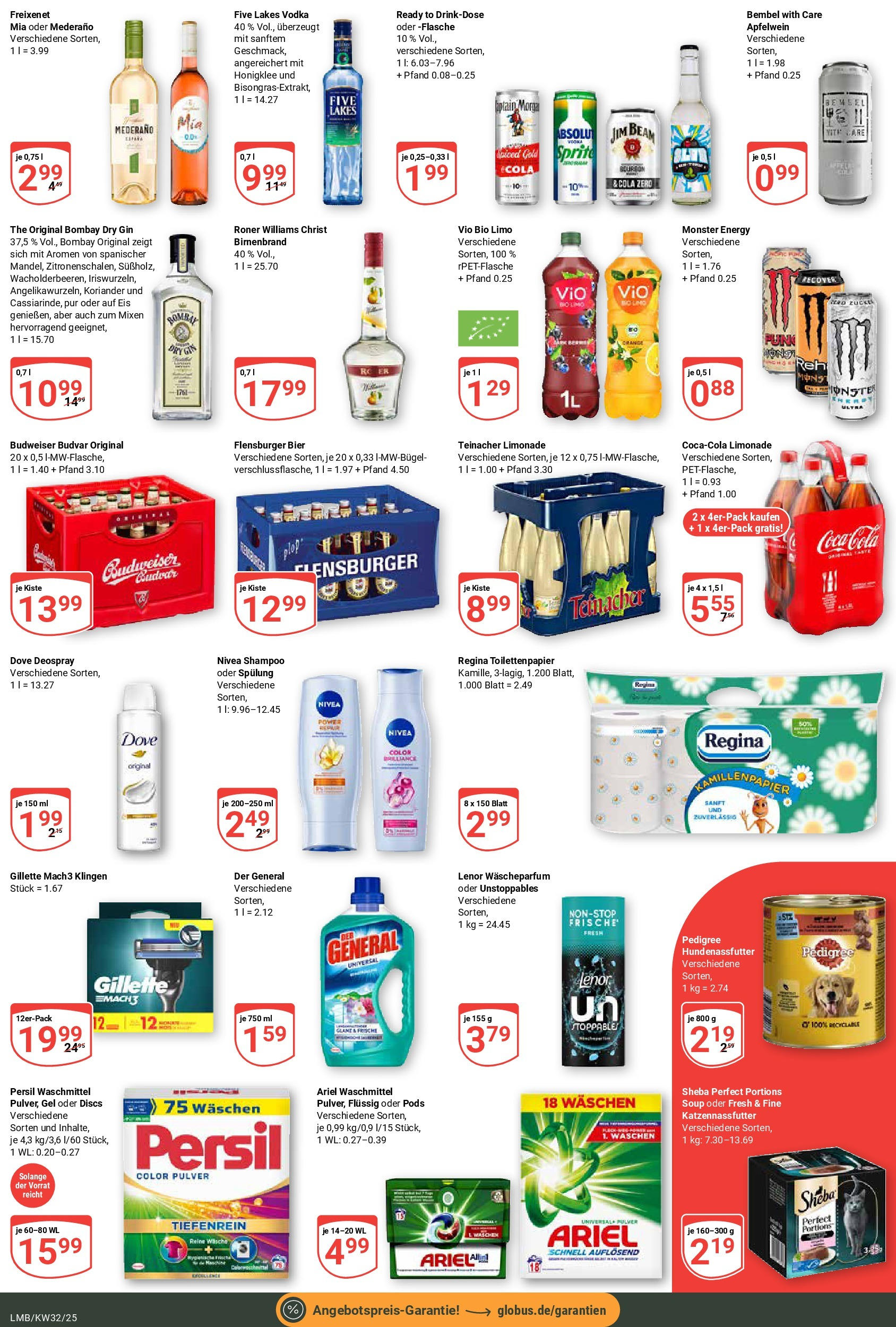 Globus prospekt Limburg	 (ab 03.08.2025) » Angebote online | Seite: 3 | Produkte: Energy, Spülung, Bourbon, Eis