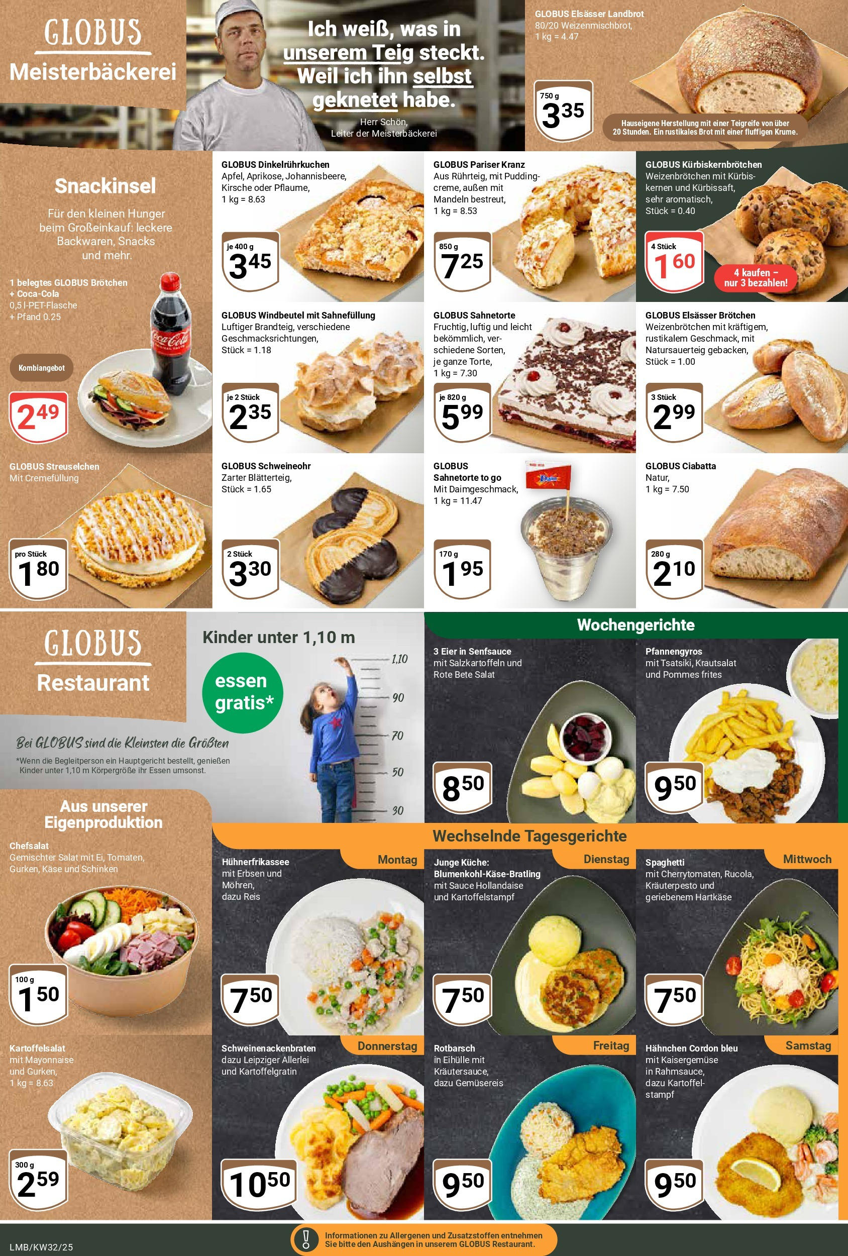 Globus prospekt Limburg	 (ab 03.08.2025) » Angebote online | Seite: 5 | Produkte: Pommes, Pommes frites, Kürbis, Brot