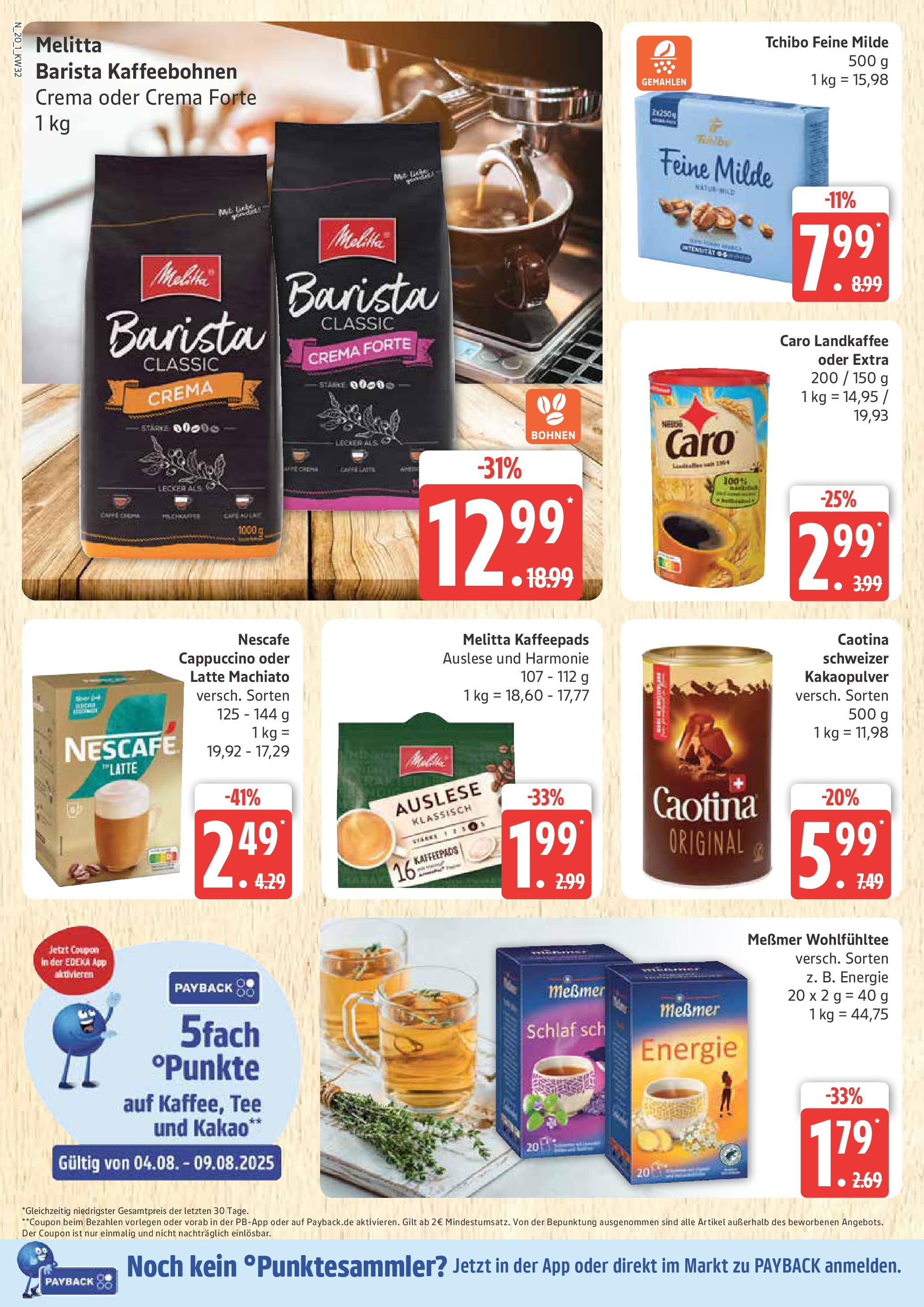 Marktkauf - Marktkauf: Wochenangebote (ab 03.08.2025) » Angebote ab Montag | Seite: 20 | Produkte: Melitta, Nescafe, Messmer, Tee Marktkauf - Marktkauf: Wochenangebote (ab 03.08.2025) » Angebote online | Seite: 20 | Produkte: Melitta, Nescafe, Messmer, Tee