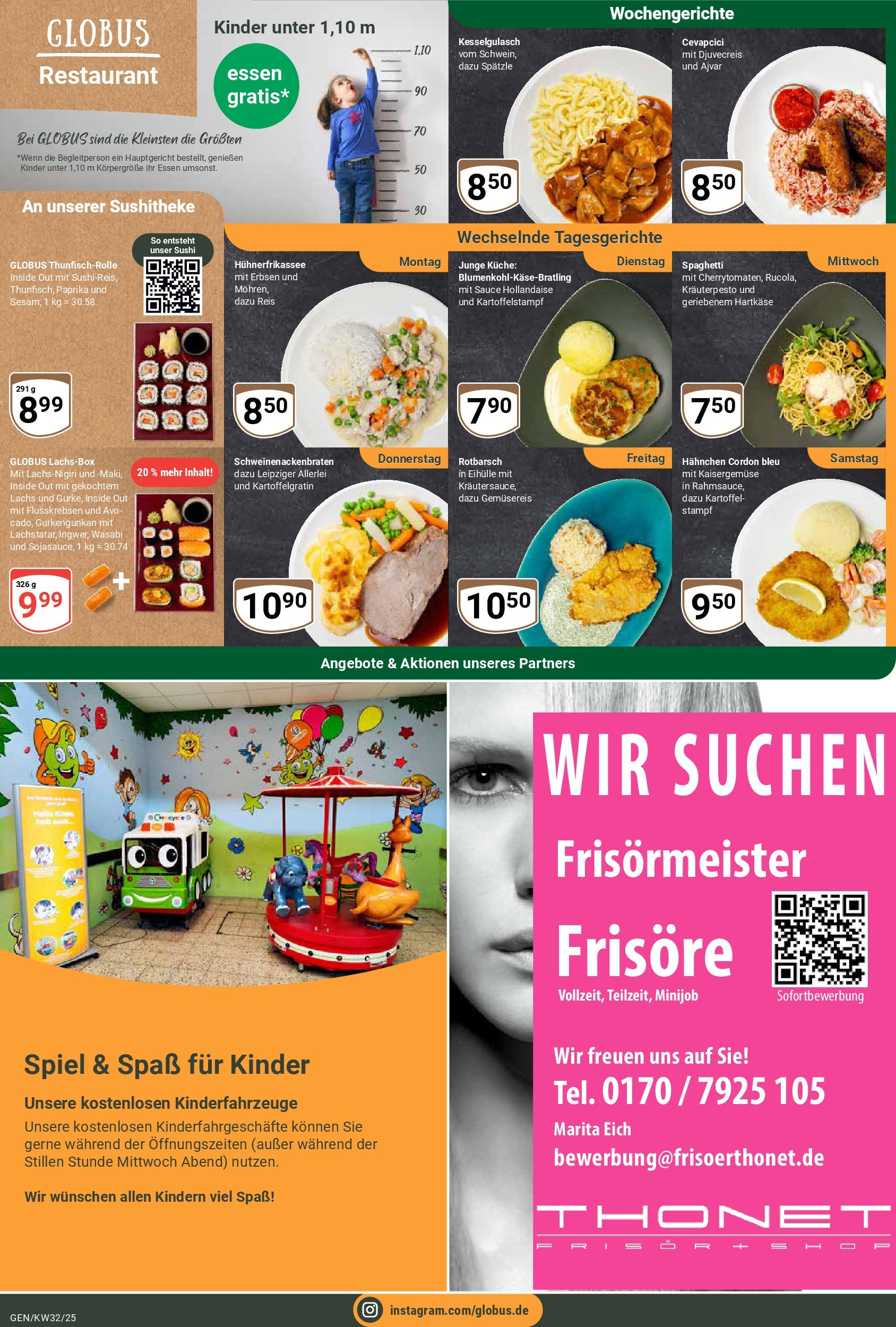 Globus prospekt Gensingen	 (ab 03.08.2025) » Angebote online | Seite: 9 | Produkte: Küche, Cevapcici, Reis, Erbsen