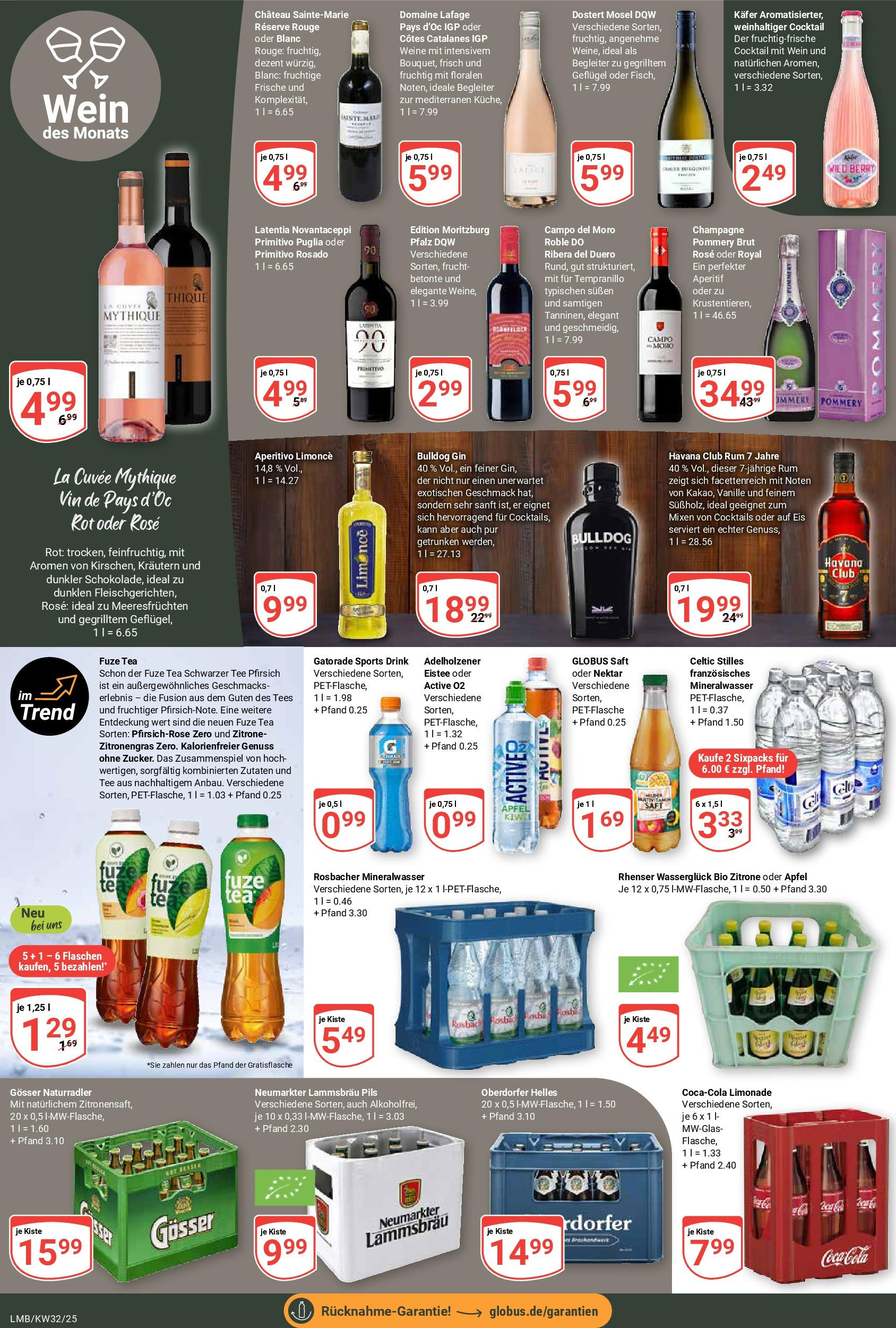 Globus prospekt Limburg	 (ab 03.08.2025) » Angebote online | Seite: 18 | Produkte: Zitronengras, Rum, Äpfel, Limonade