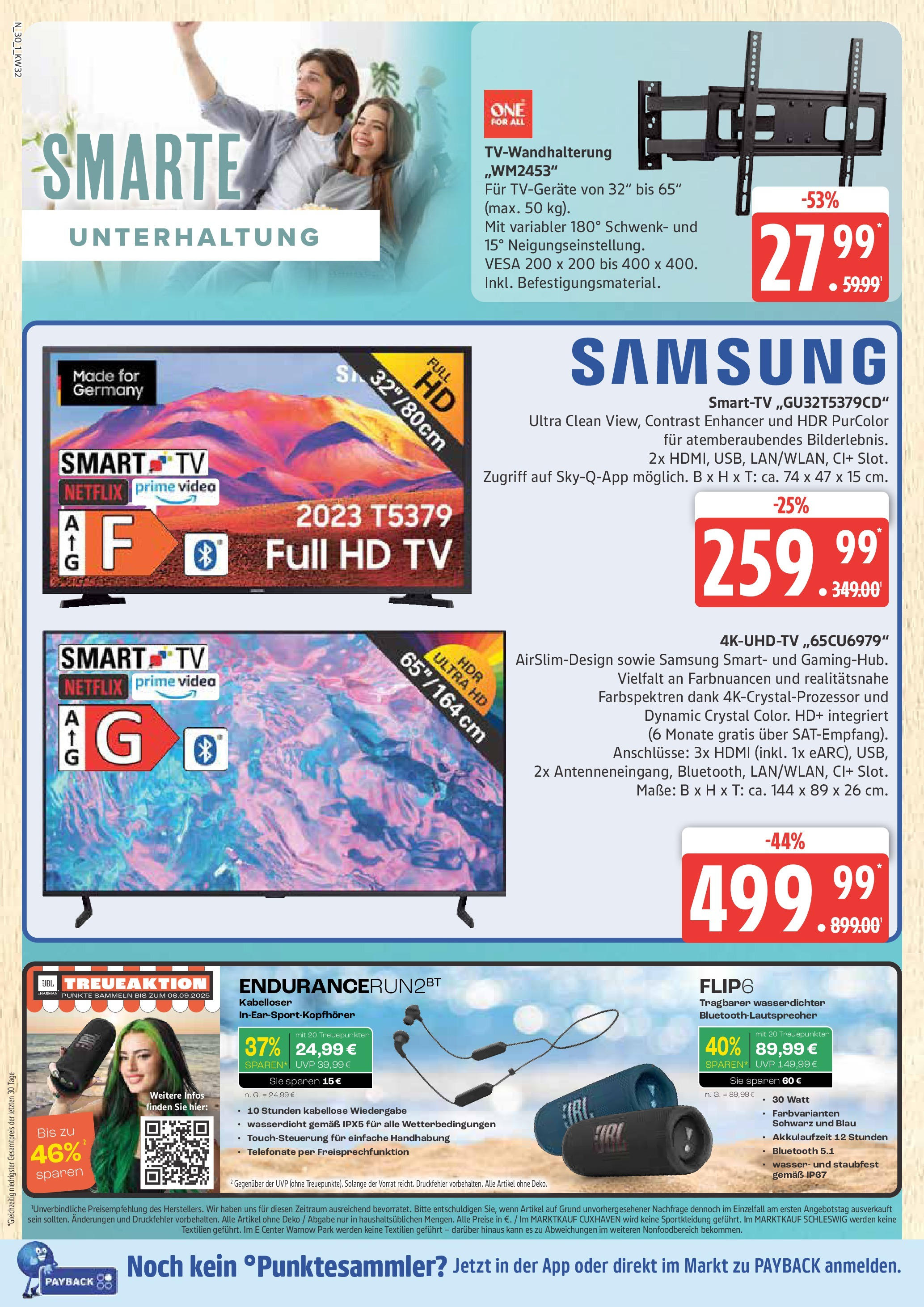 Marktkauf - Marktkauf: Wochenangebote (ab 03.08.2025) » Angebote ab Montag | Seite: 30 | Produkte: Samsung, Smart TV, Wasser, TV Marktkauf - Marktkauf: Wochenangebote (ab 03.08.2025) » Angebote online | Seite: 30 | Produkte: Samsung, Smart TV, Wasser, TV