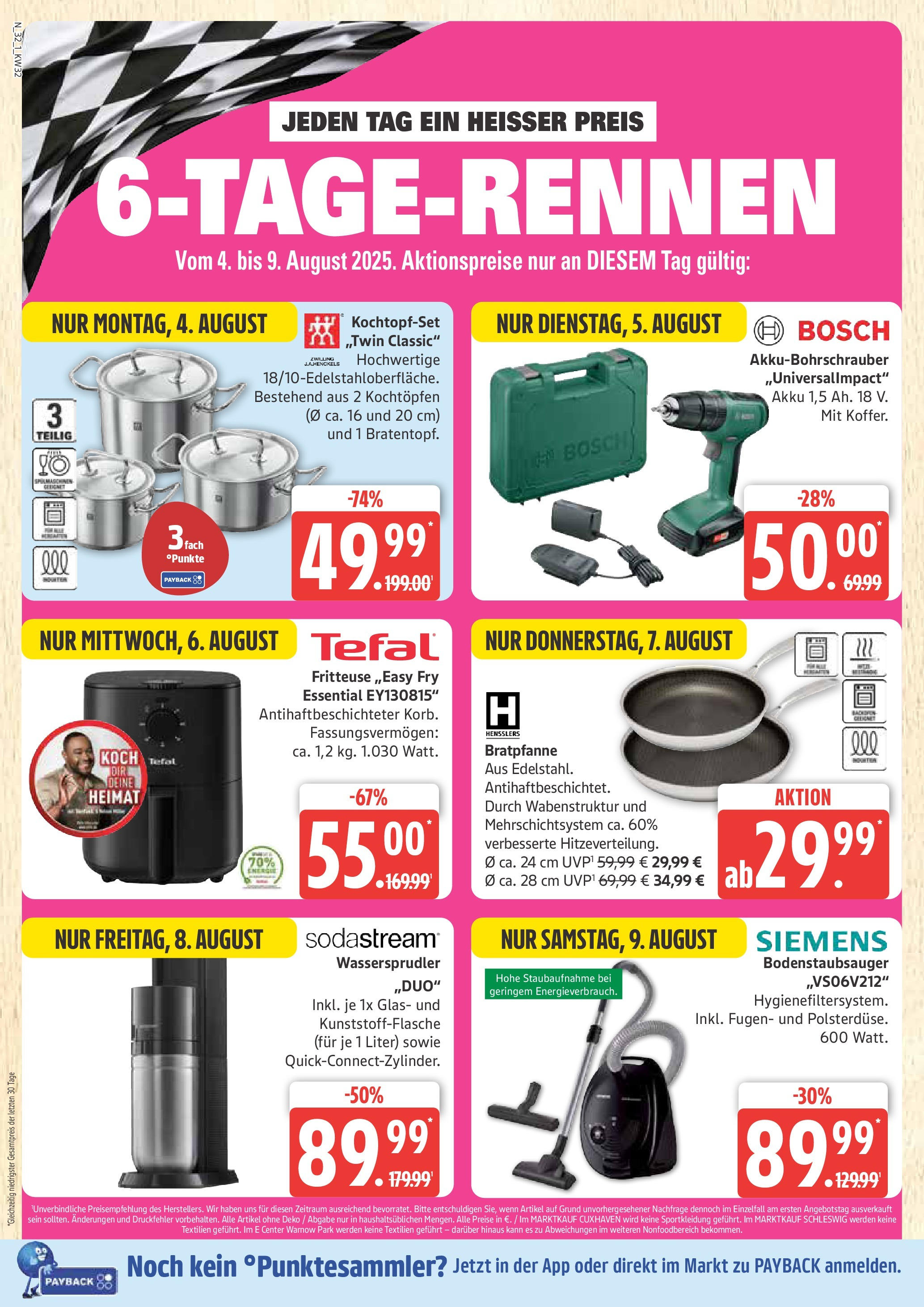 Marktkauf - Marktkauf: Wochenangebote (ab 03.08.2025) » Angebote ab Montag | Seite: 32 | Produkte: Bosch, Siemens Marktkauf - Marktkauf: Wochenangebote (ab 03.08.2025) » Angebote online | Seite: 32 | Produkte: Bosch, Siemens