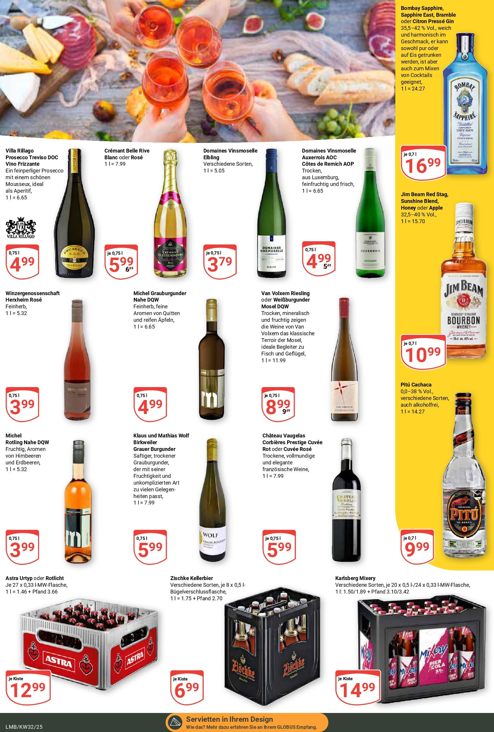 Globus prospekt Limburg	 (ab 03.08.2025) » Angebote online | Seite: 22 | Produkte: Presse, Astra, Fisch, Prosecco