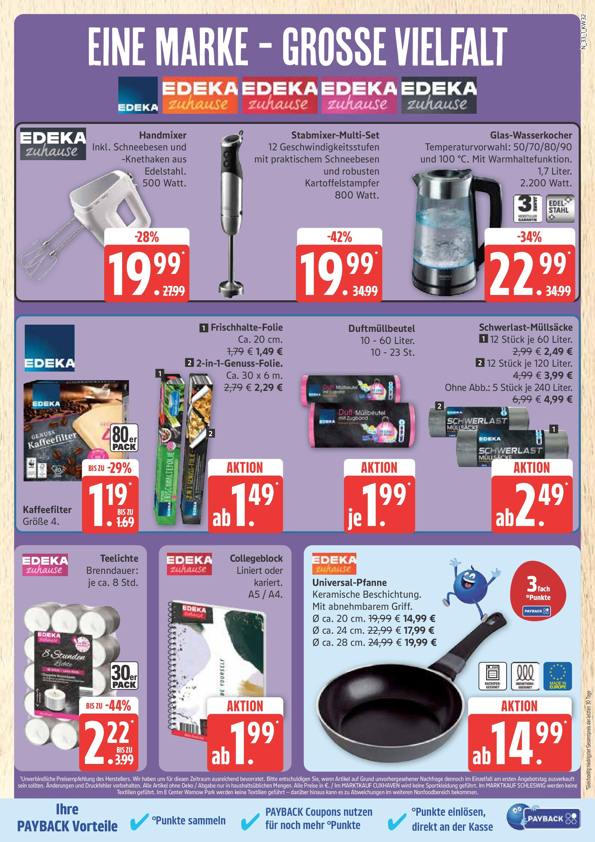 Marktkauf - Marktkauf: Wochenangebote (ab 03.08.2025) » Angebote ab Montag | Seite: 33 | Produkte: Handmixer, Backofen Marktkauf - Marktkauf: Wochenangebote (ab 03.08.2025) » Angebote online | Seite: 33 | Produkte: Handmixer, Backofen