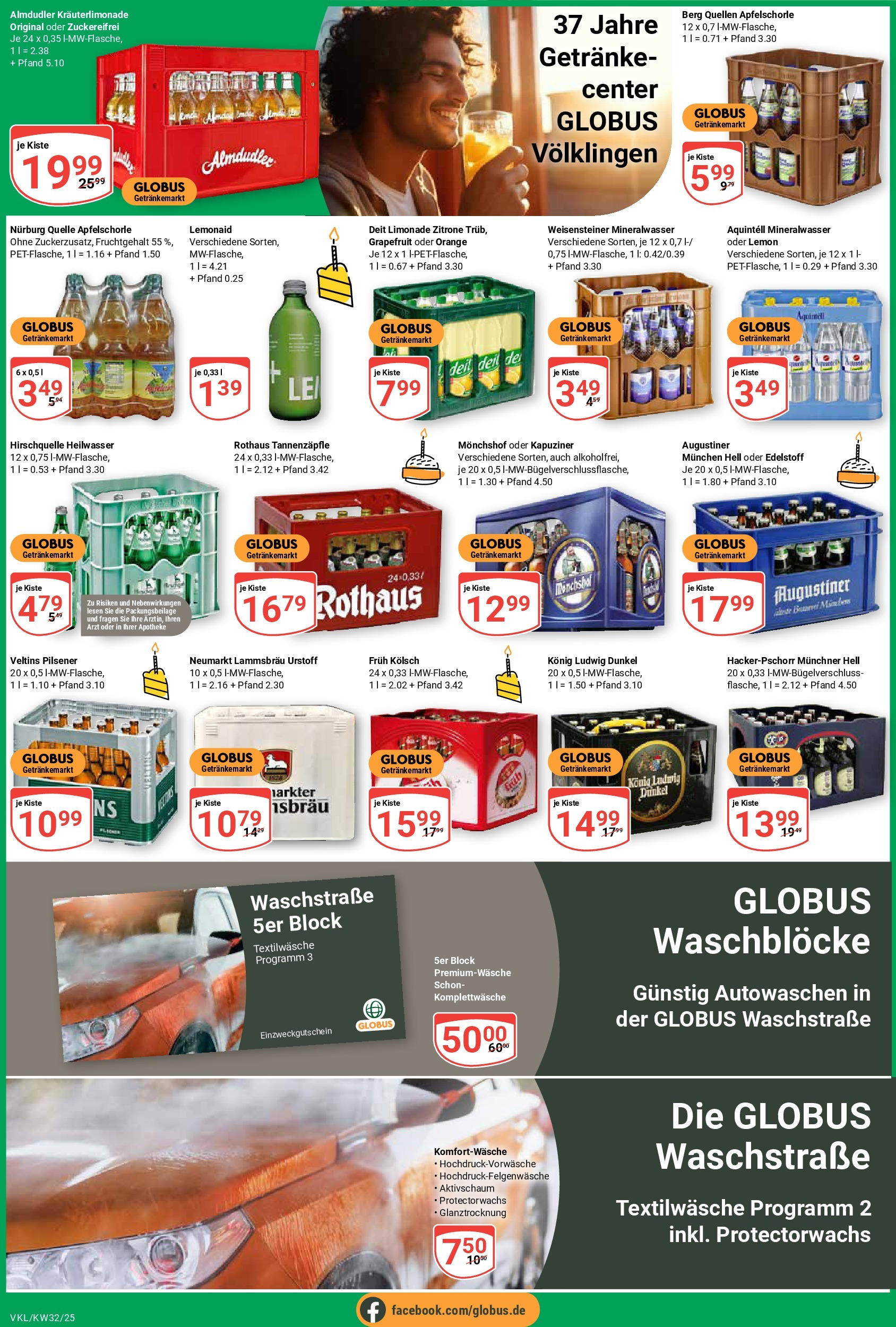 Globus prospekt Völklingen (ab 03.08.2025) » Angebote ab Montag | Seite: 2 | Produkte: Limonade, Mineralwasser, Zitrone, Veltins Globus prospekt Völklingen (ab 03.08.2025) » Angebote online | Seite: 2 | Produkte: Limonade, Mineralwasser, Zitrone, Veltins