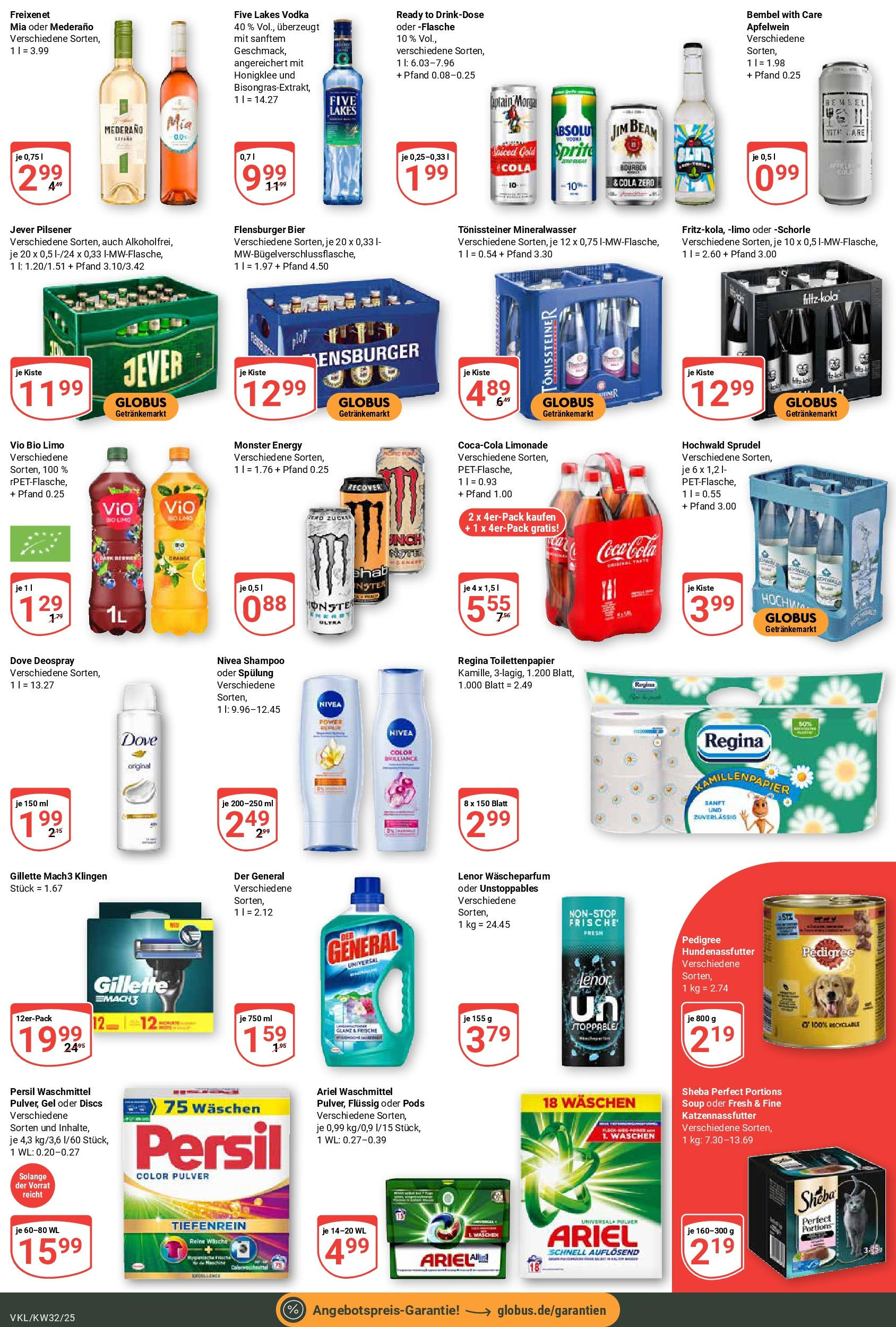 Globus prospekt Völklingen (ab 03.08.2025) » Angebote ab Montag | Seite: 7 | Produkte: Bier, Monster, Waschmittel, Deospray Globus prospekt Völklingen (ab 03.08.2025) » Angebote online | Seite: 7 | Produkte: Bier, Monster, Waschmittel, Deospray