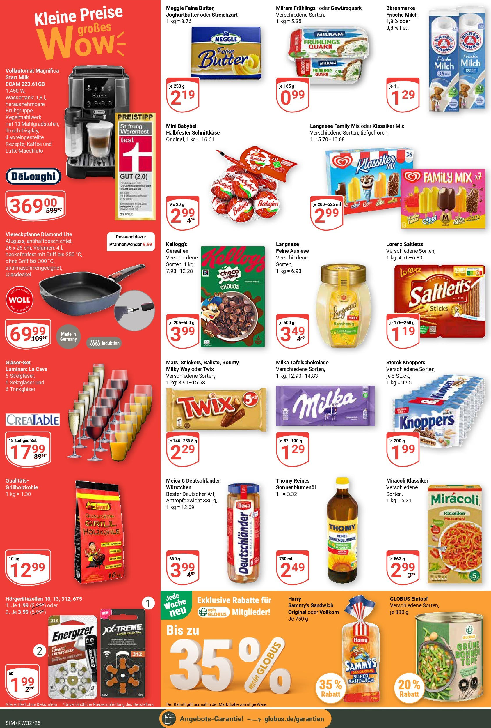 Globus prospekt Simmern	 (ab 03.08.2025) » Angebote online | Seite: 2 | Produkte: Langnese, Butter, Sonnenblumenol, Knoppers