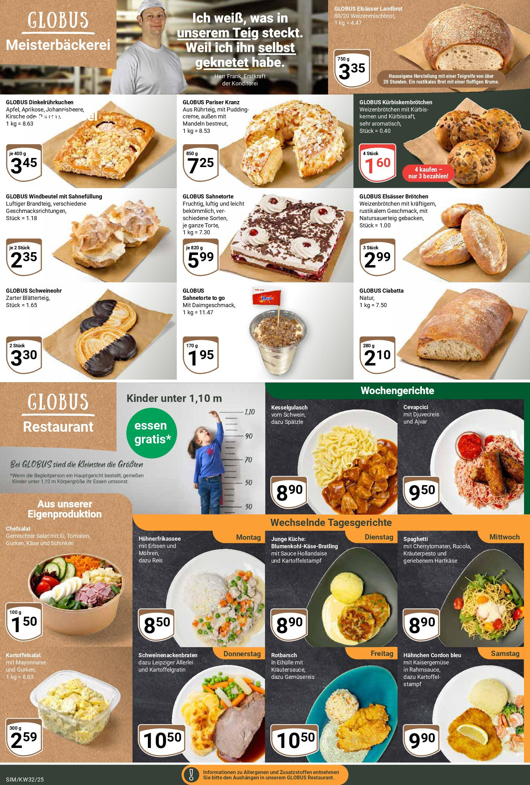 Globus prospekt Simmern	 (ab 03.08.2025) » Angebote online | Seite: 7 | Produkte: Cevapcici, Mandeln, Pudding, Schinken