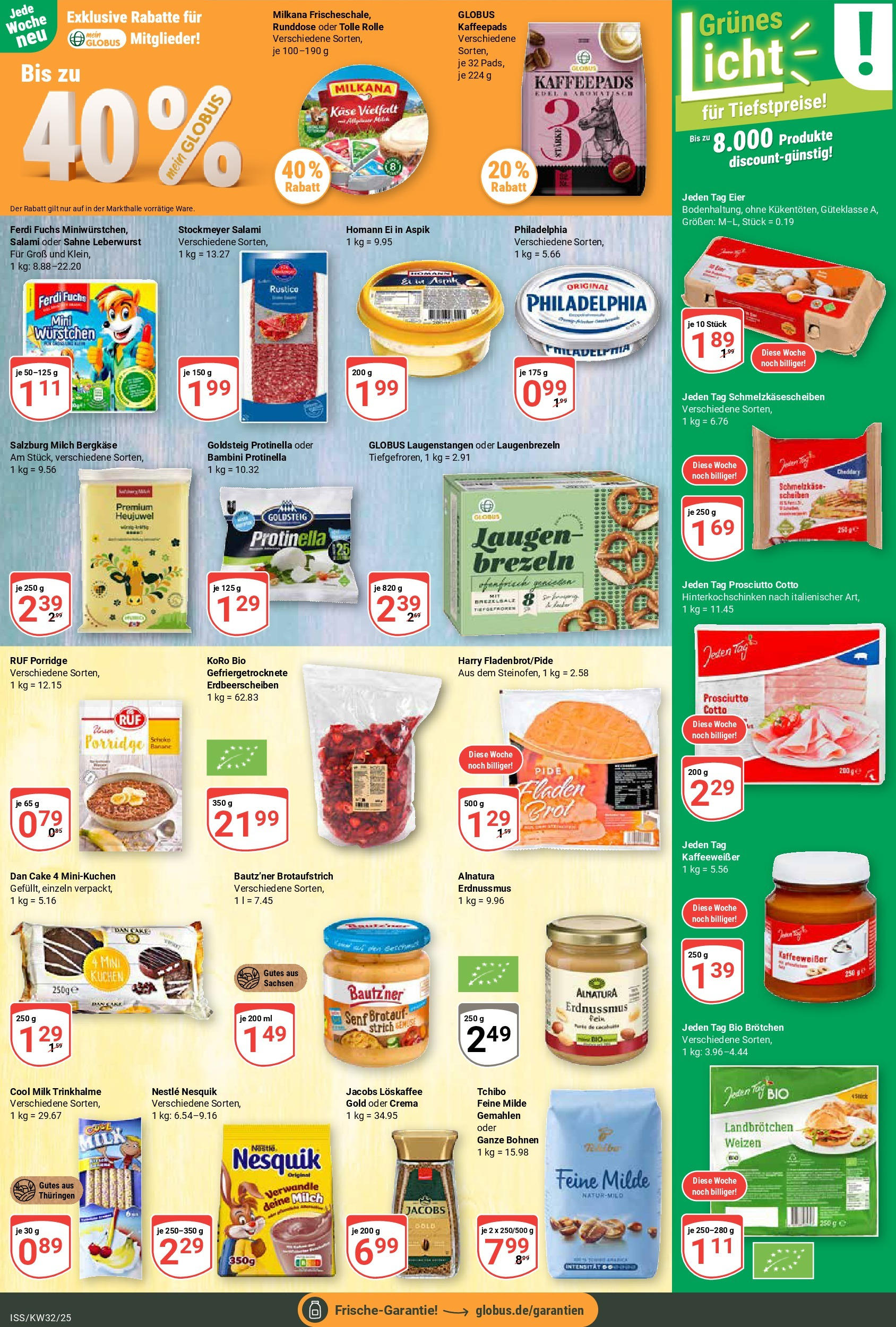 Globus prospekt Isserstedt	 (ab 03.08.2025) » Angebote online | Seite: 15 | Produkte: Milch, Eier, Milkana, Kuchen