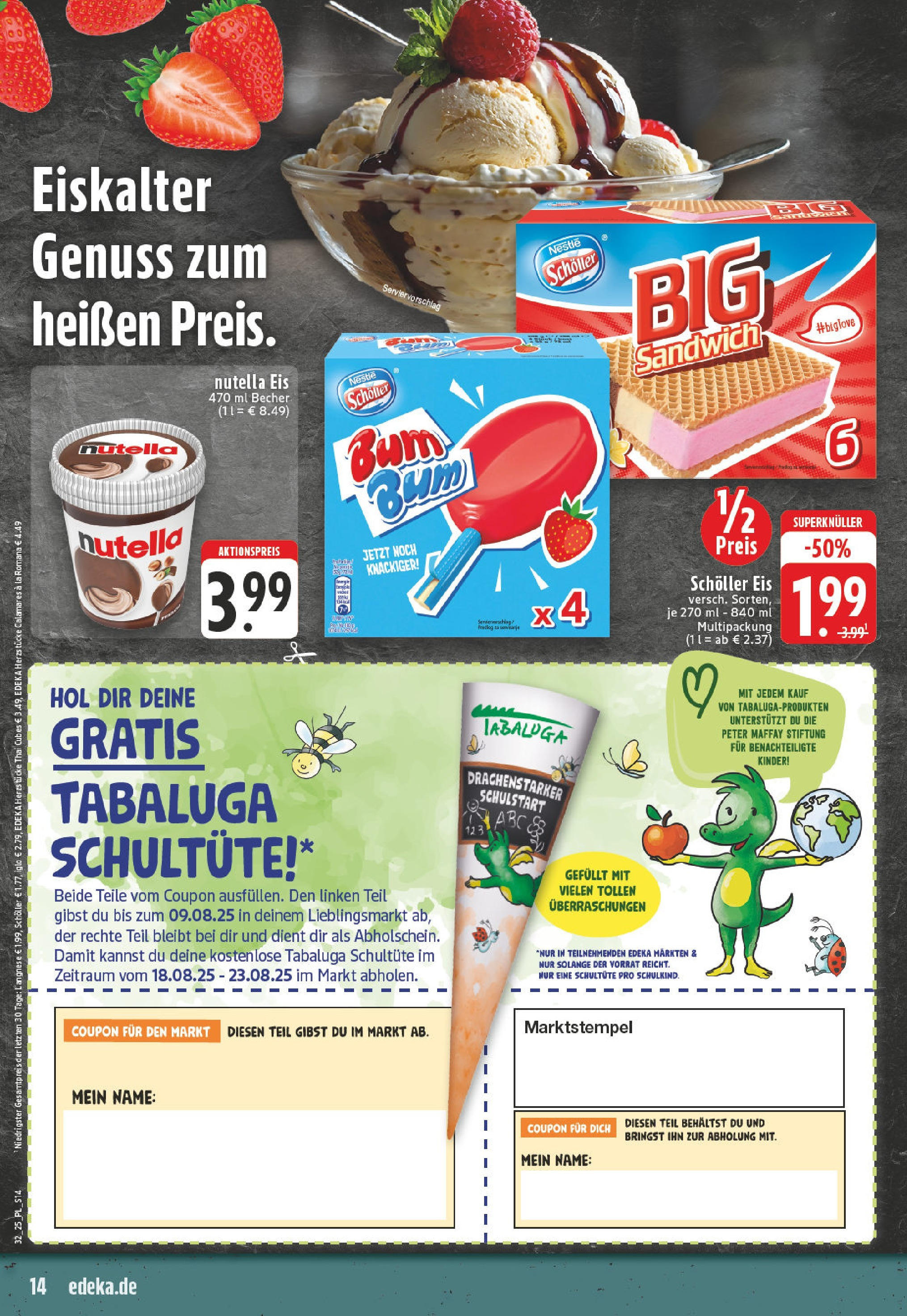 Edeka prospekt Wickede	 (ab 03.08.2025) » Angebote Online | Seite: 14
