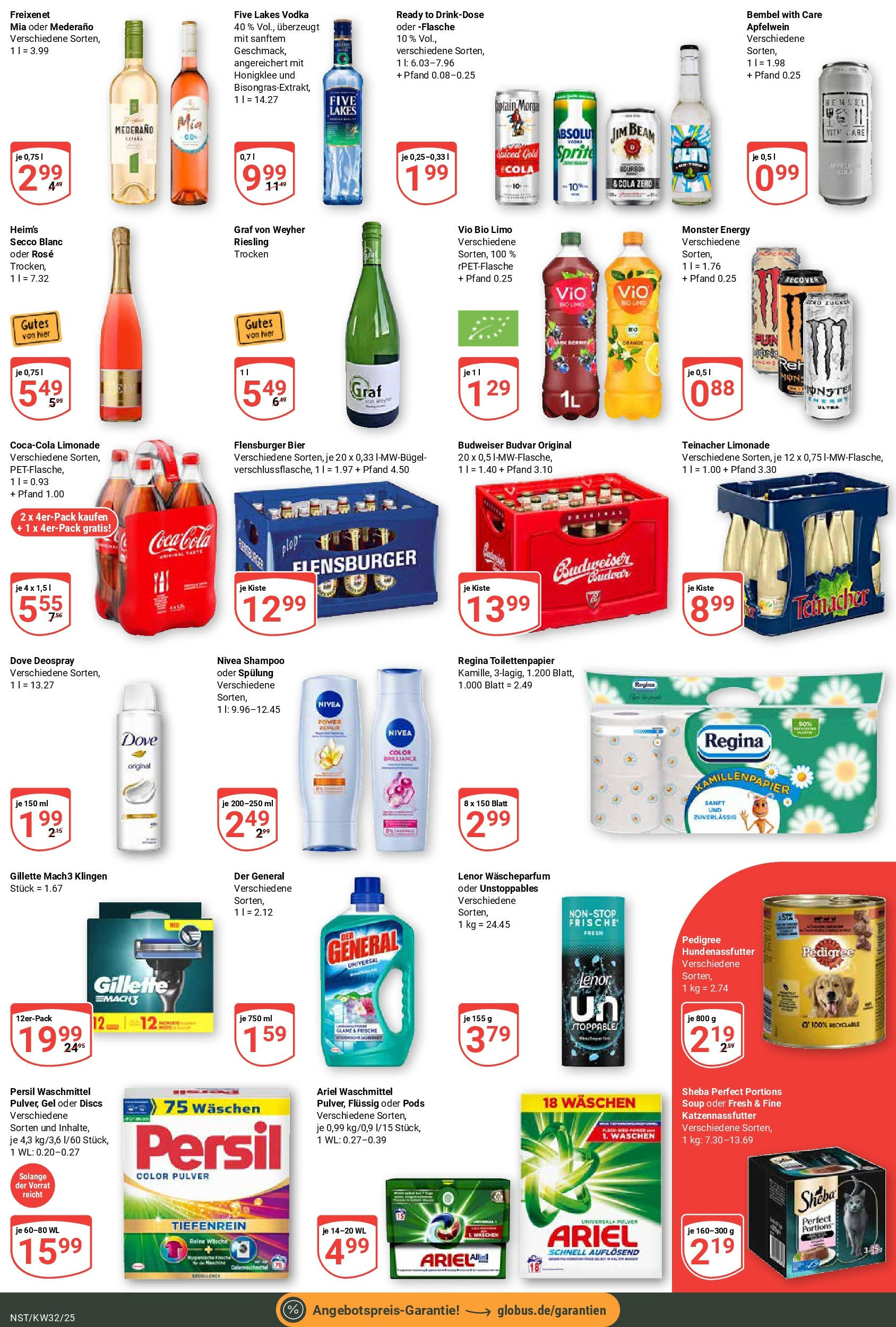 Globus prospekt Neustadt (ab 03.08.2025) » Angebote ab Montag | Seite: 3 | Produkte: Coca cola, Freixenet, Zucker, Pedigree Globus prospekt Neustadt (ab 03.08.2025) » Angebote online | Seite: 3 | Produkte: Coca cola, Freixenet, Zucker, Pedigree