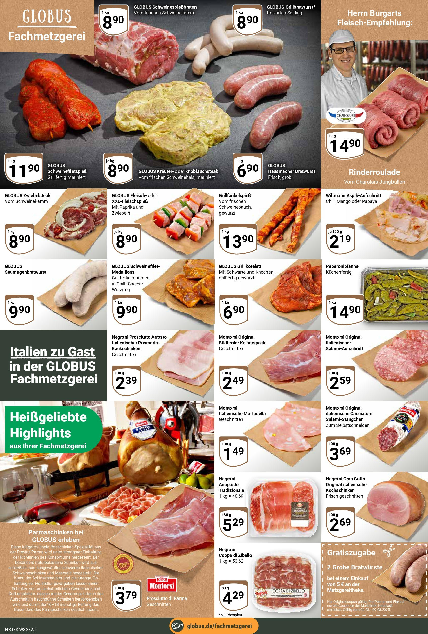 Globus prospekt Neustadt (ab 03.08.2025) » Angebote ab Montag | Seite: 6 | Produkte: Duft, Zwiebeln, Paprika, Fleisch Globus prospekt Neustadt (ab 03.08.2025) » Angebote online | Seite: 6 | Produkte: Duft, Zwiebeln, Paprika, Fleisch