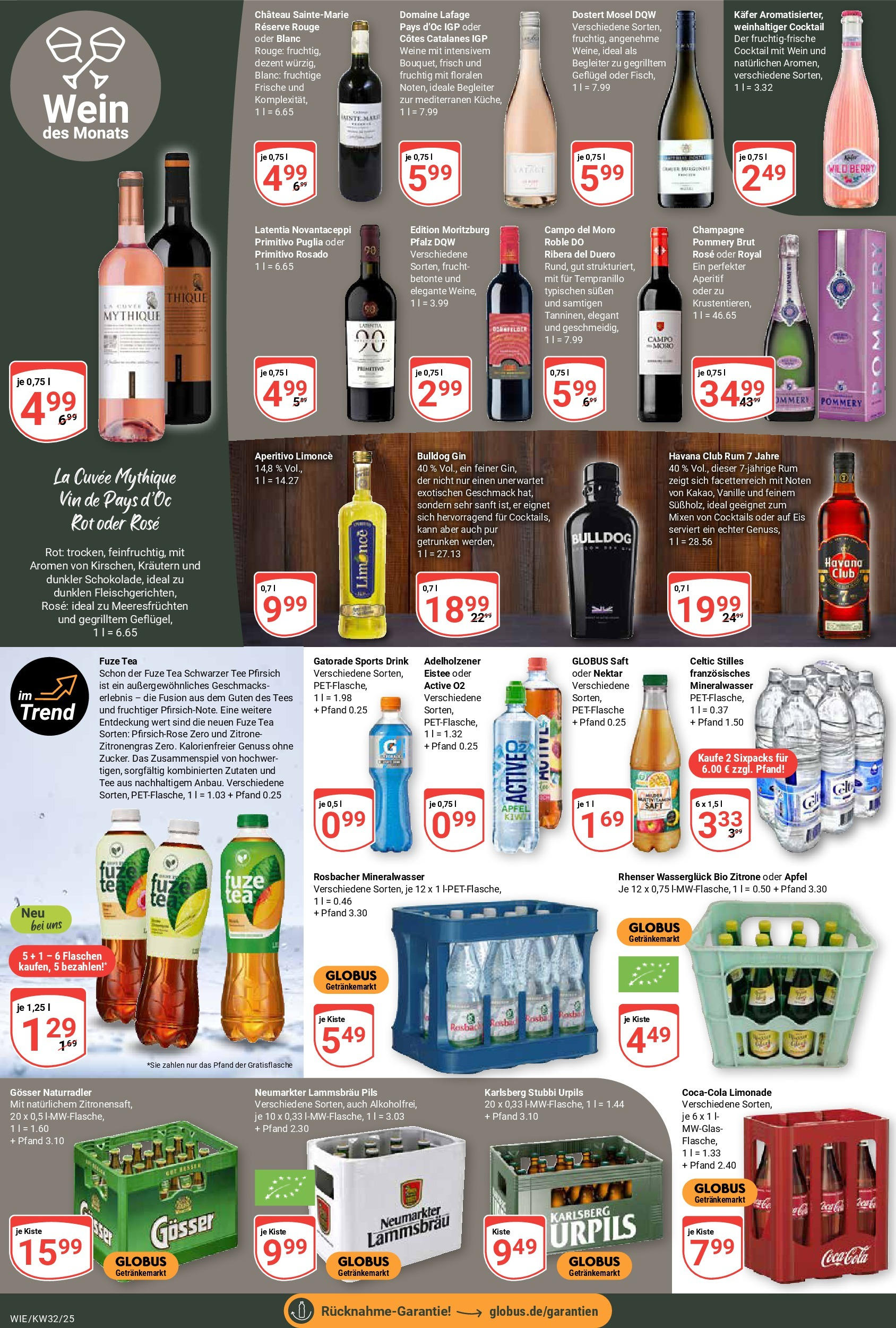 Globus prospekt Waghäusel (ab 03.08.2025) » Angebote ab Montag | Seite: 16 | Produkte: Limonade, Zitrone, Gin, Eis Globus prospekt Waghäusel (ab 03.08.2025) » Angebote online | Seite: 16 | Produkte: Limonade, Zitrone, Gin, Eis