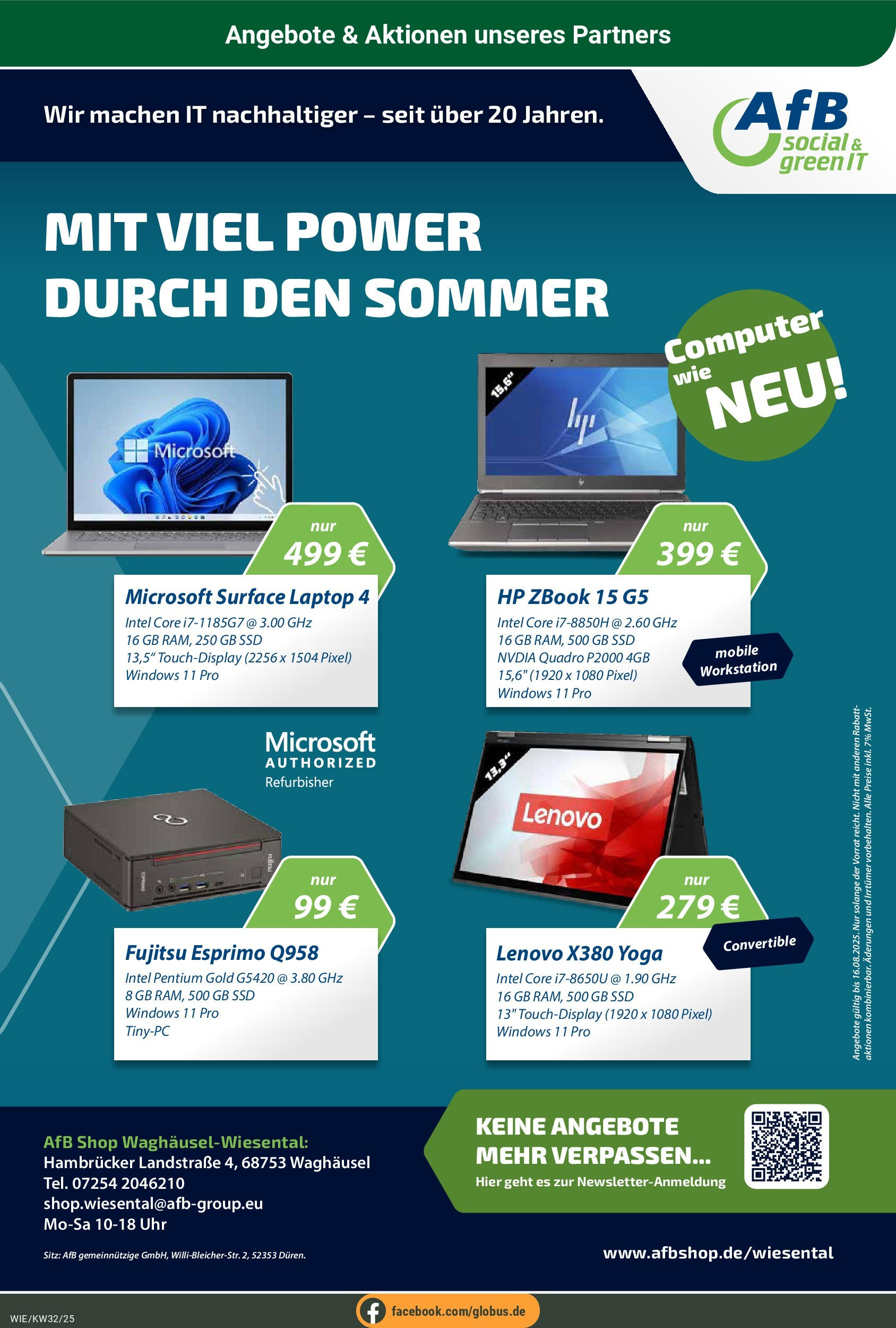 Globus prospekt Waghäusel (ab 03.08.2025) » Angebote ab Montag | Seite: 27 | Produkte: Lenovo, HP, Uhr, Computer Globus prospekt Waghäusel (ab 03.08.2025) » Angebote online | Seite: 27 | Produkte: Lenovo, HP, Uhr, Computer
