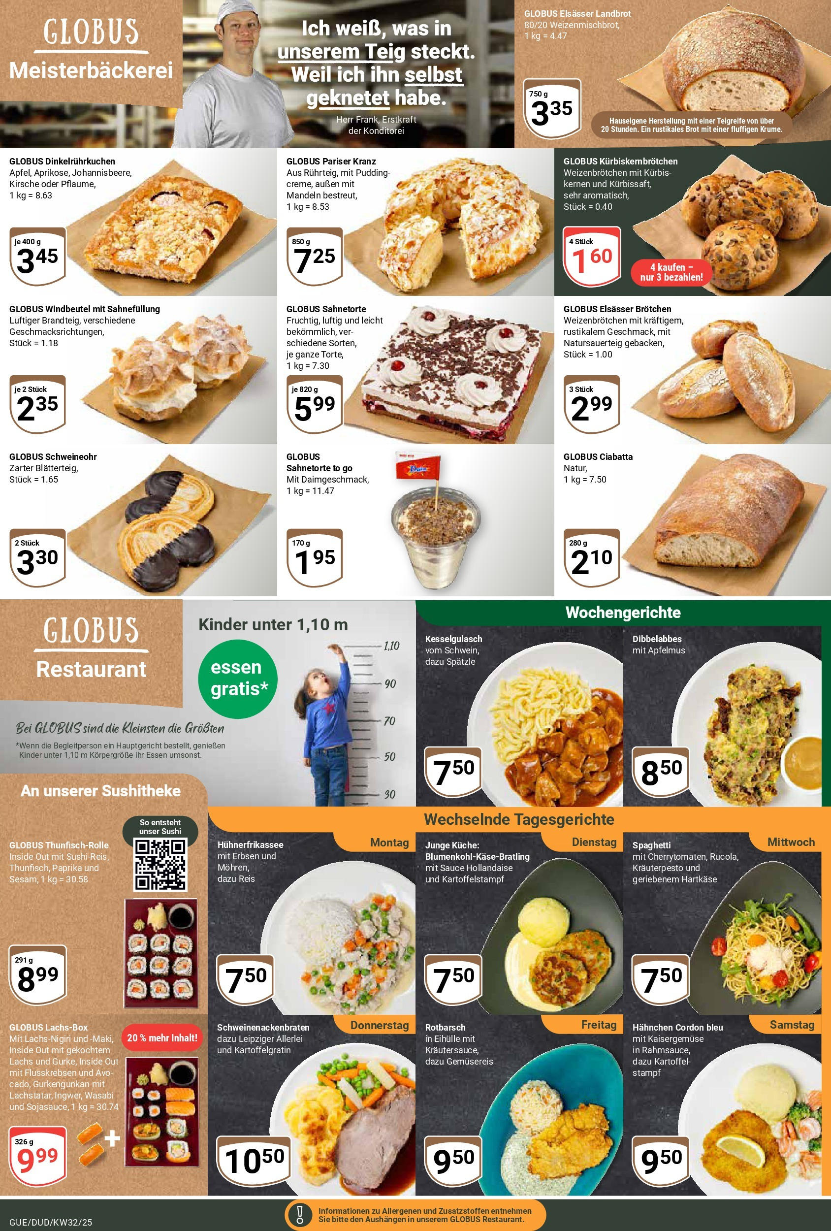 Globus prospekt Saarbrücken-Dudweiler	 (ab 03.08.2025) » Angebote online | Seite: 7 | Produkte: Küche, Lachs, Reis, Erbsen