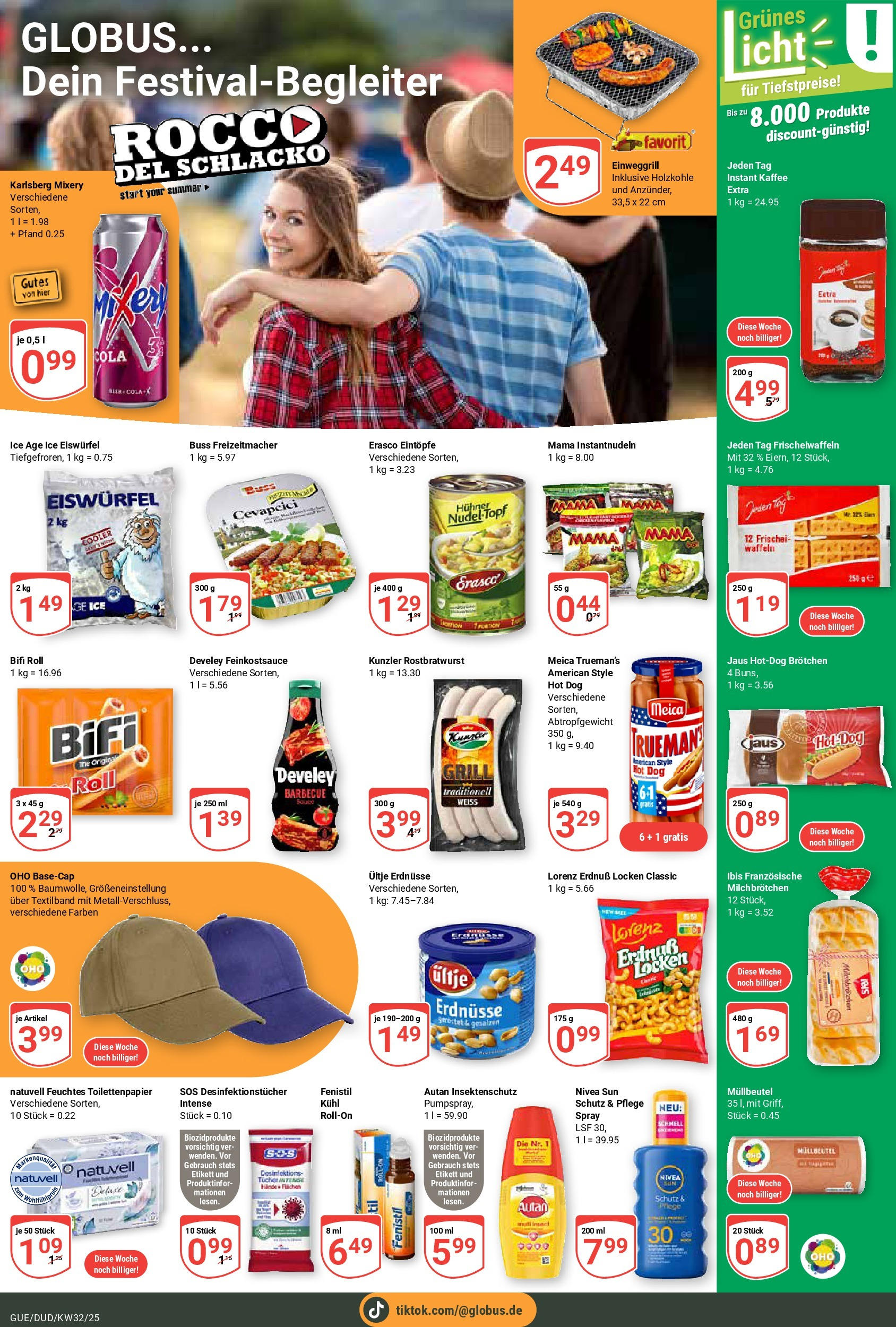 Globus prospekt Saarbrücken-Dudweiler	 (ab 03.08.2025) » Angebote online | Seite: 21 | Produkte: Erdnüsse, Cola, Kaffee, Cevapcici