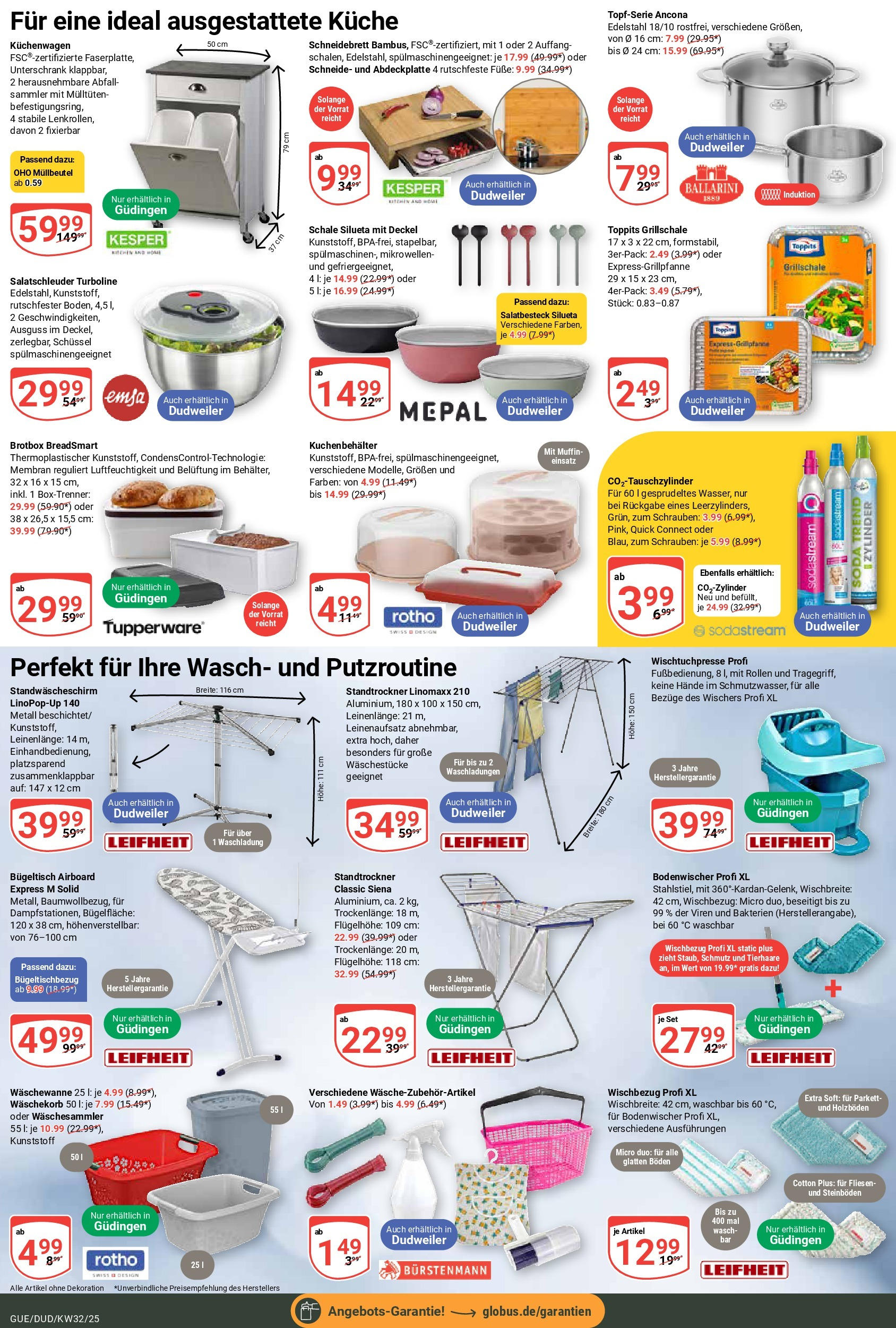 Globus prospekt Saarbrücken-Dudweiler	 (ab 03.08.2025) » Angebote online | Seite: 24 | Produkte: Küche, Unterschrank, Sodastream