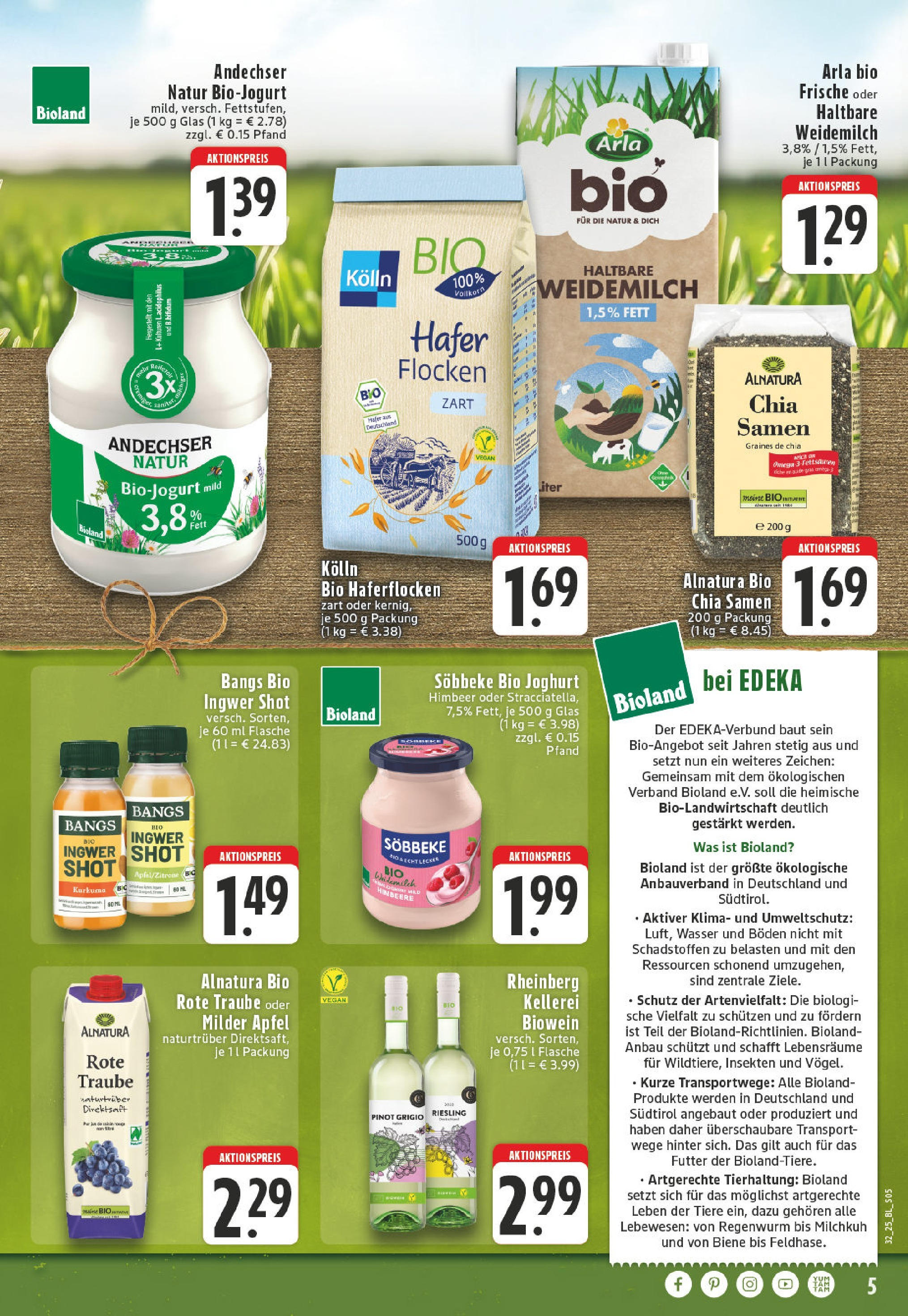Edeka prospekt Leverkusen	 (ab 03.08.2025) » Angebote Online | Seite: 5