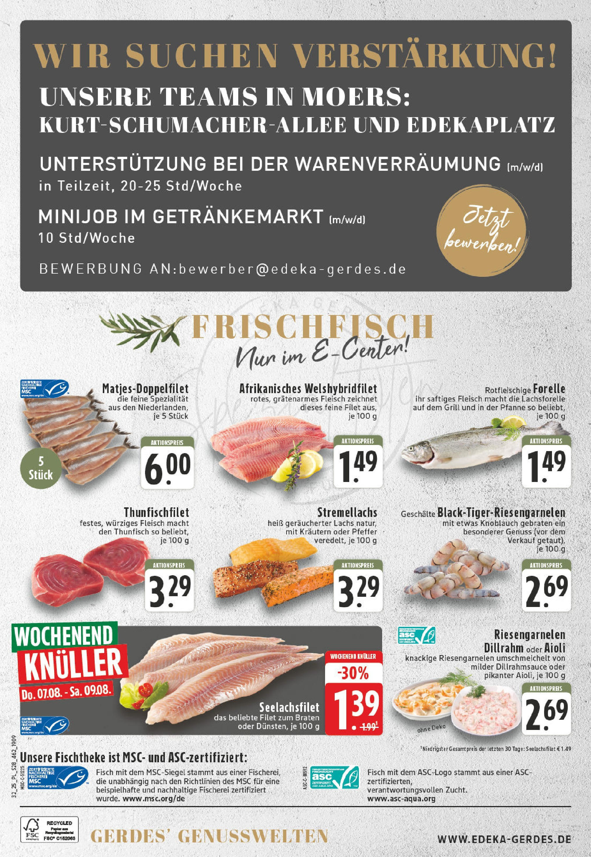Edeka prospekt Moers-Rheinkamp	 (ab 03.08.2025) » Angebote Online | Seite: 28 | Produkte: Thunfisch, Fisch, Pfeffer, Knoblauch