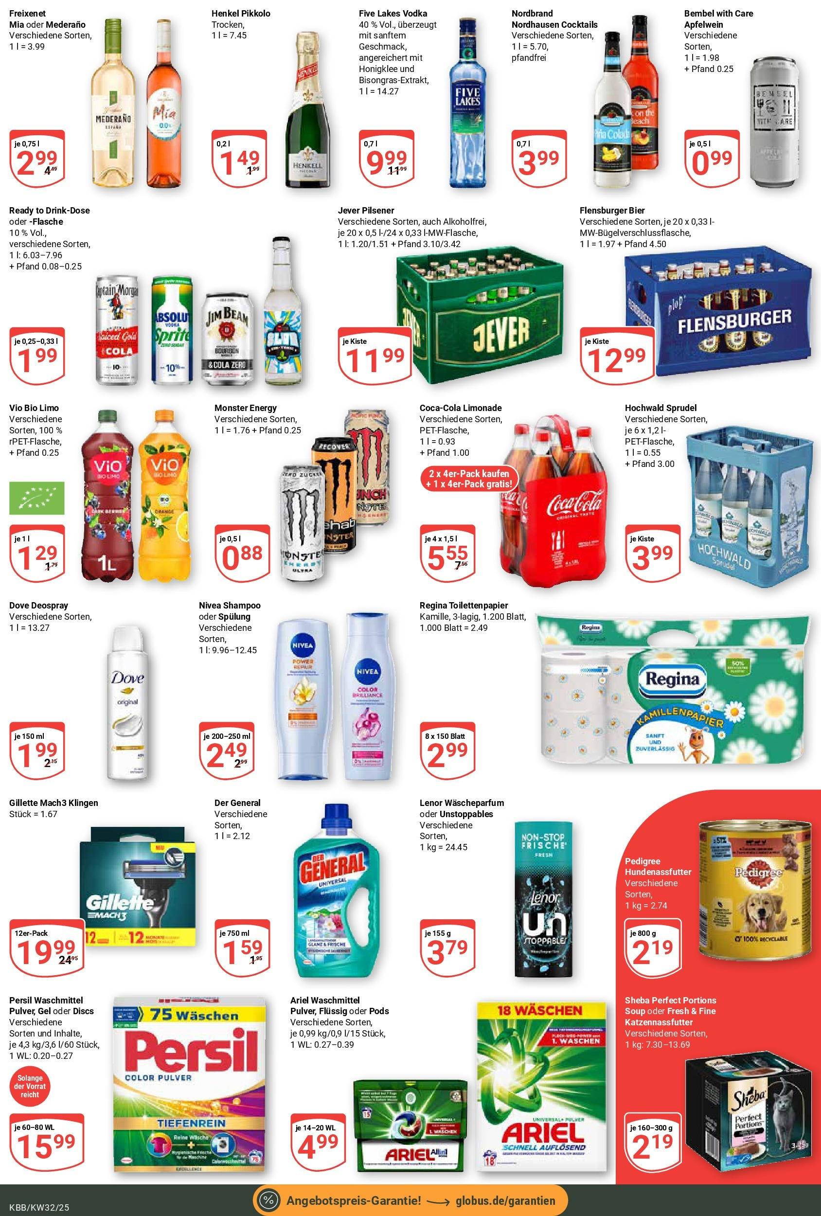 Globus prospekt Koblenz-Bubenheim	 (ab 03.08.2025) » Angebote online | Seite: 5 | Produkte: Lenor, Jim beam, Freixenet, Limonade
