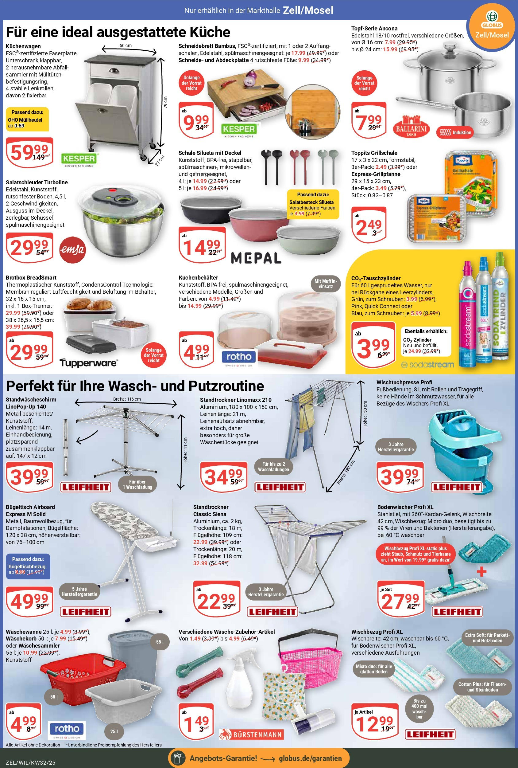 Globus prospekt Wittlich	 (ab 03.08.2025) » Angebote online | Seite: 18 | Produkte: Küche, Unterschrank, Sodastream