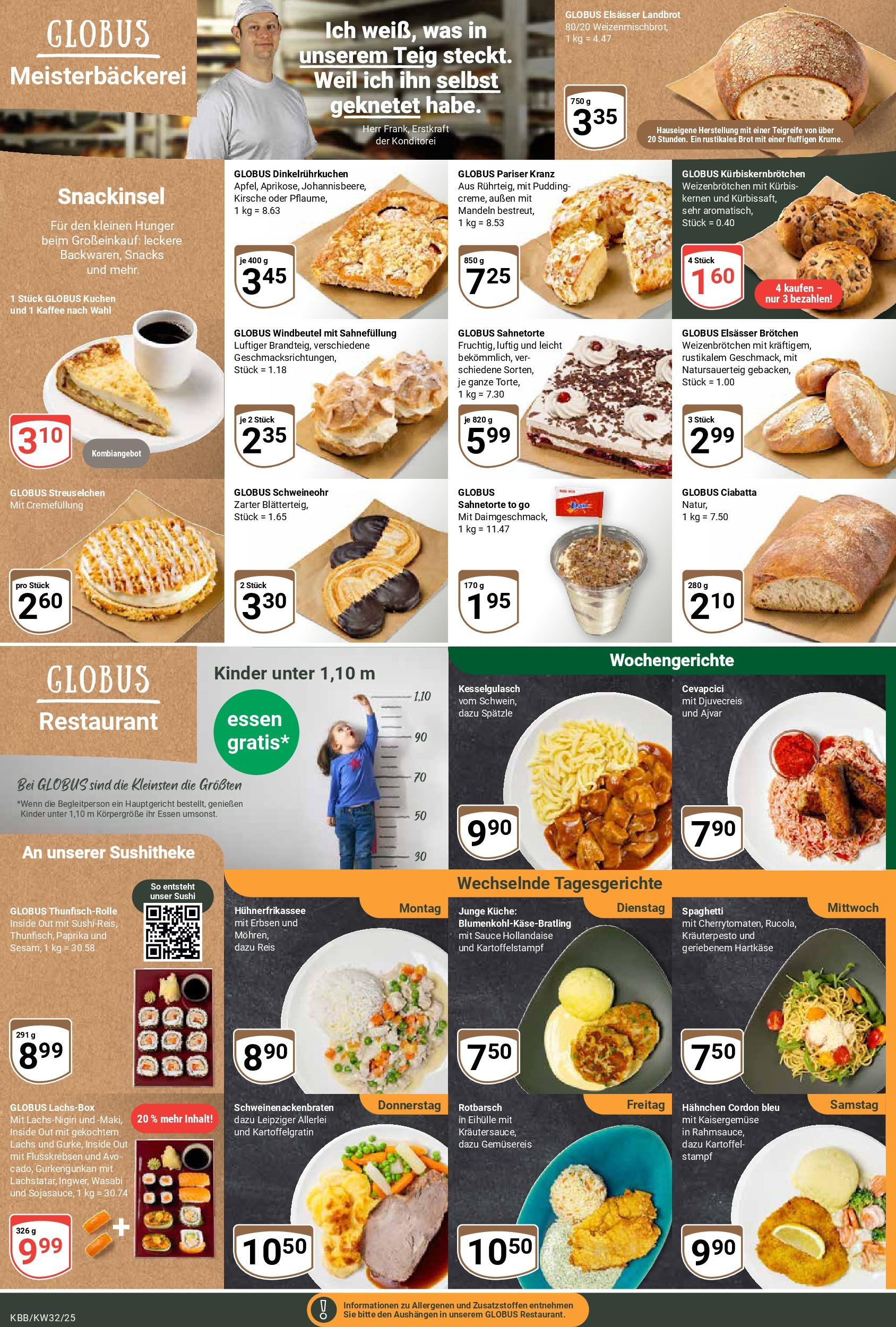 Globus prospekt Koblenz-Bubenheim	 (ab 03.08.2025) » Angebote online | Seite: 7 | Produkte: Mandeln, Pudding, Kürbis, Erbsen