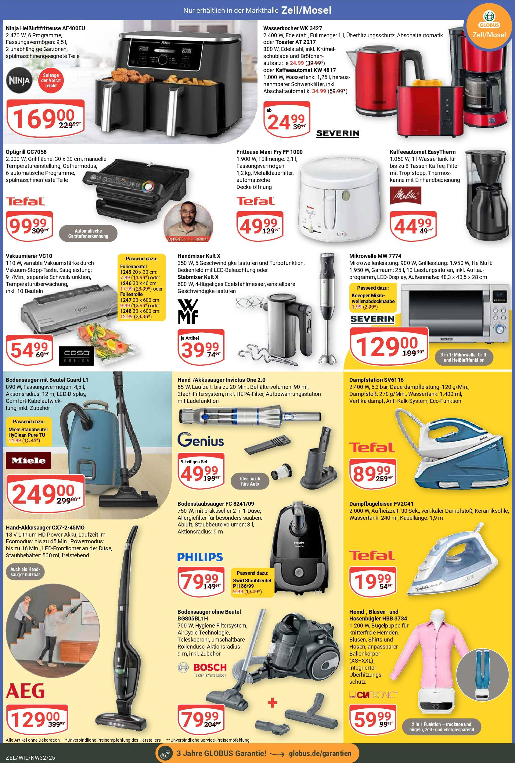 Globus prospekt Wittlich	 (ab 03.08.2025) » Angebote online | Seite: 19 | Produkte: Grill, Toaster, Vakuumierer, Fritteuse