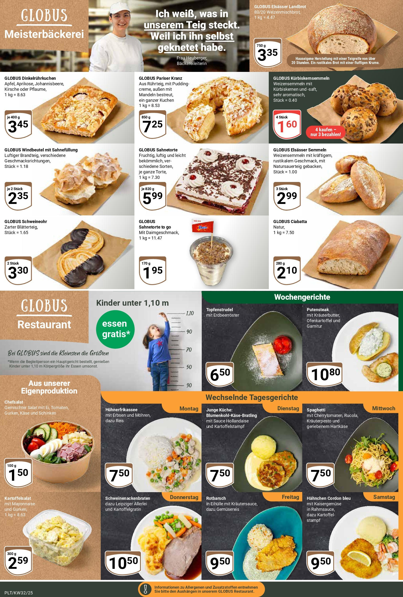 Globus prospekt Plattling (ab 03.08.2025) » Angebote ab Montag | Seite: 5 | Produkte: Mayonnaise, Schinken, Kuchen, Salat Globus prospekt Plattling (ab 03.08.2025) » Angebote online | Seite: 5 | Produkte: Mayonnaise, Schinken, Kuchen, Salat