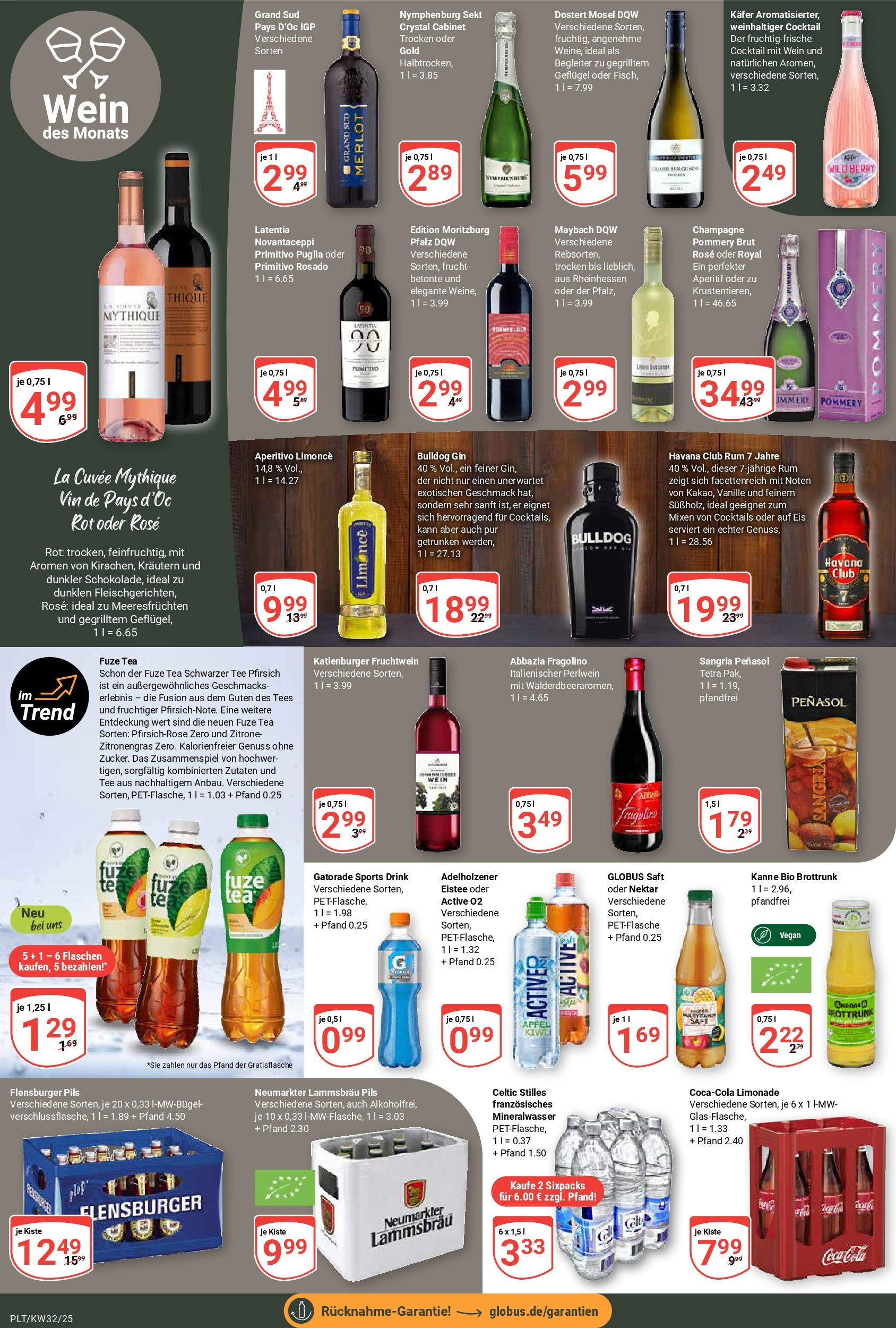 Globus prospekt Plattling (ab 03.08.2025) » Angebote ab Montag | Seite: 15 | Produkte: Sekt, Merlot, Pfirsich, Grand sud Globus prospekt Plattling (ab 03.08.2025) » Angebote online | Seite: 15 | Produkte: Sekt, Merlot, Pfirsich, Grand sud