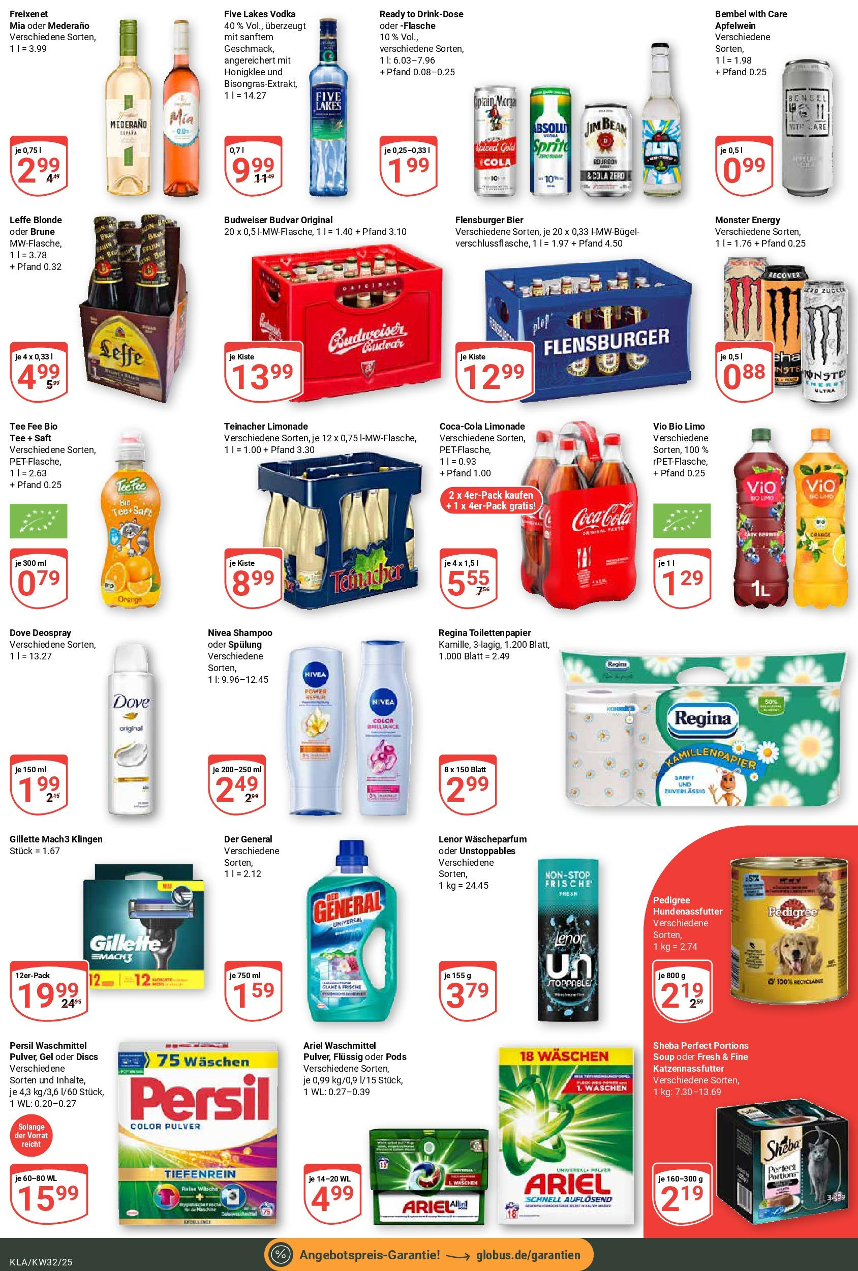 Globus prospekt Kaiserslautern	 (ab 03.08.2025) » Angebote online | Seite: 3 | Produkte: Limonade, Spülung, Deospray, Saft