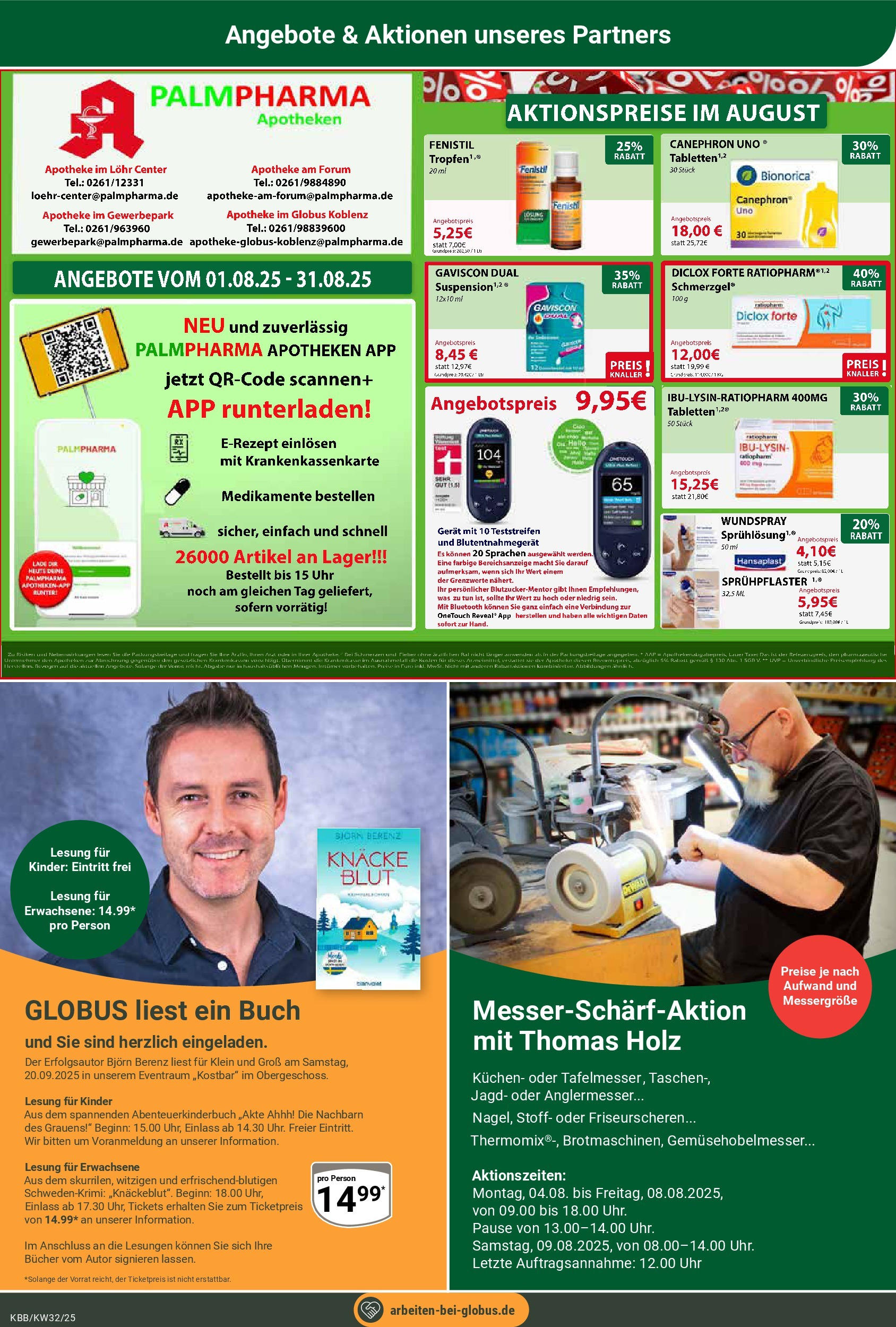 Globus prospekt Koblenz-Bubenheim	 (ab 03.08.2025) » Angebote online | Seite: 25 | Produkte: Kuchen, Uhr