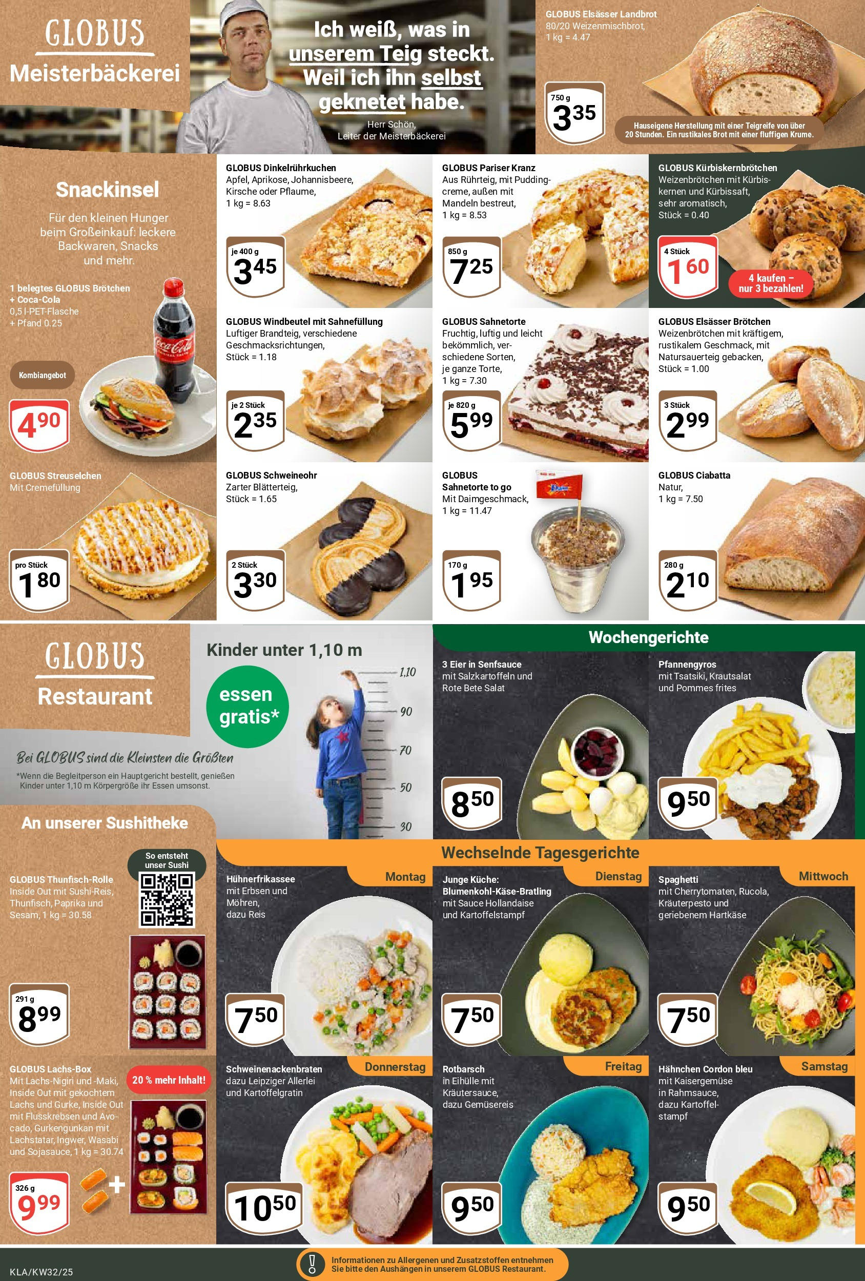 Globus prospekt Kaiserslautern	 (ab 03.08.2025) » Angebote online | Seite: 5 | Produkte: Hahnchen, Eier, Mandeln, Pommes frites