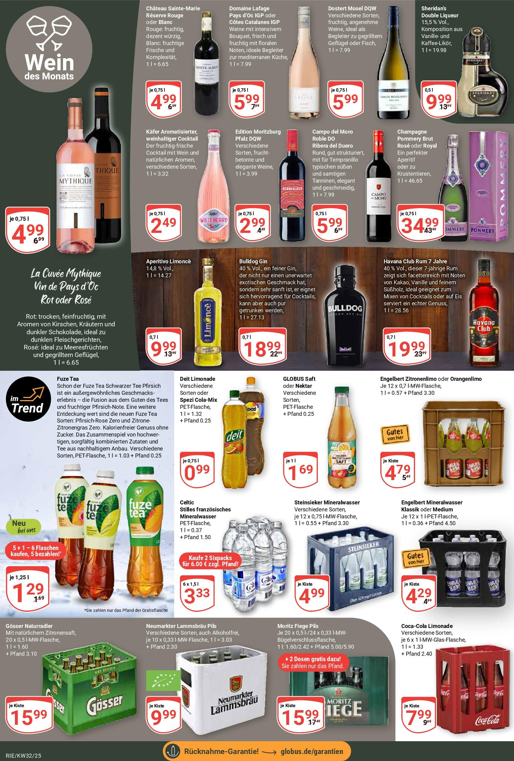 Globus prospekt Bochum-Riemke (ab 03.08.2025) » Angebote ab Montag | Seite: 18 | Produkte: Zitronengras, Saft, Tee, Gin Globus prospekt Bochum-Riemke (ab 03.08.2025) » Angebote online | Seite: 18 | Produkte: Zitronengras, Saft, Tee, Gin