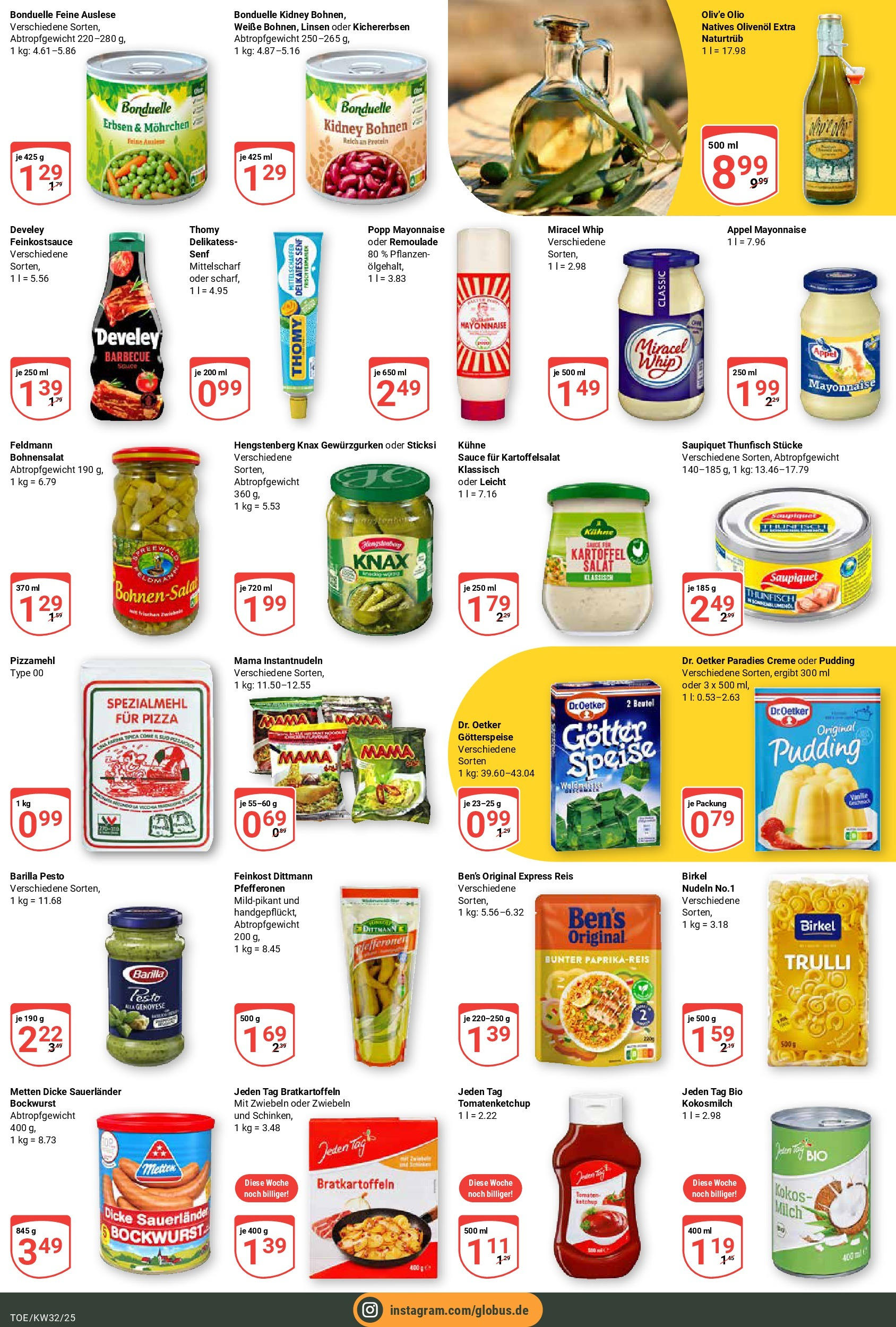 Globus prospekt Tönisvorst (ab 03.08.2025) » Angebote ab Montag | Seite: 17 | Produkte: Barilla, Miracel whip, Pudding, Mayonnaise Globus prospekt Tönisvorst (ab 03.08.2025) » Angebote online | Seite: 17 | Produkte: Barilla, Miracel whip, Pudding, Mayonnaise