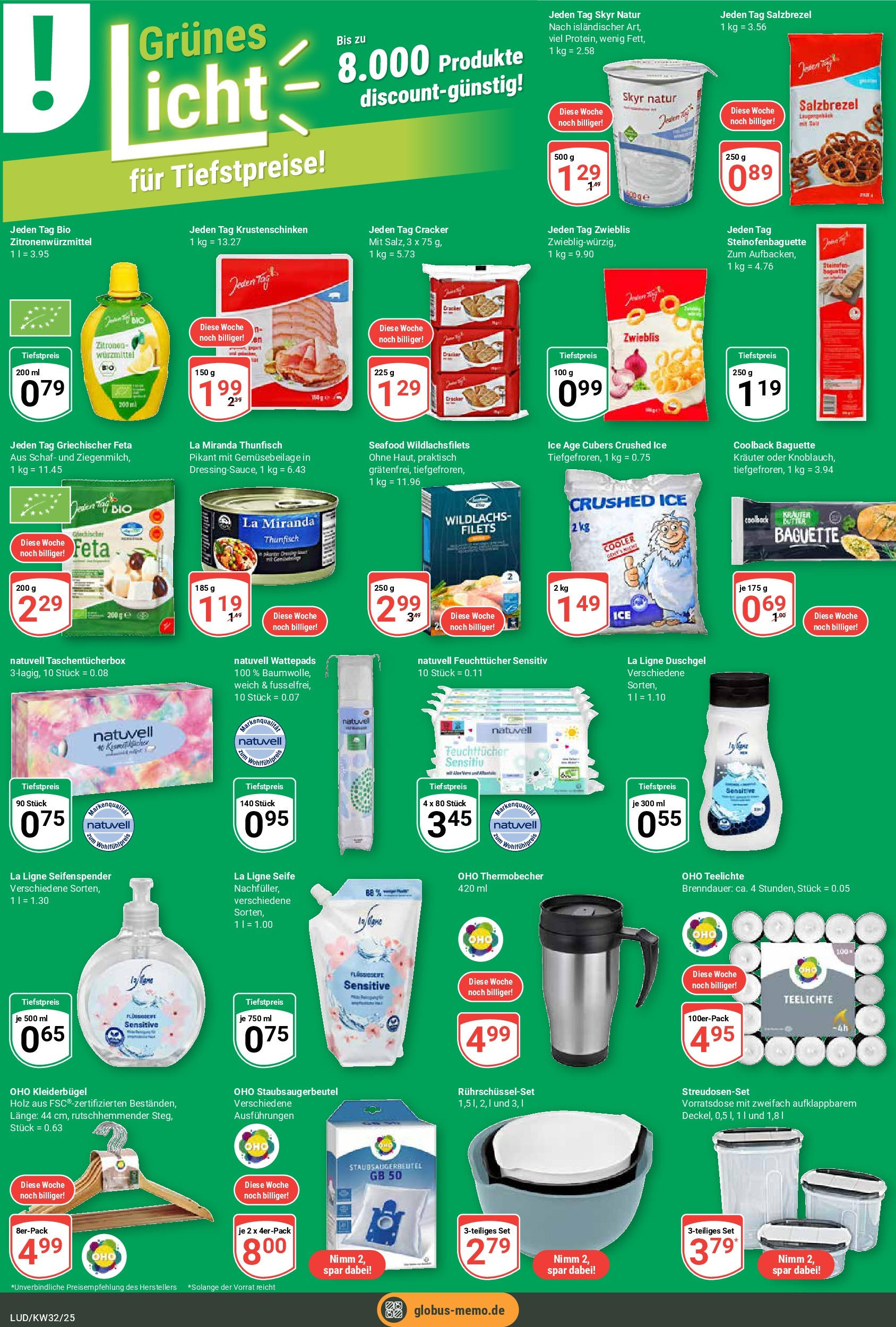 Globus prospekt Ludwigshafen-Oggersheim (ab 03.08.2025) » Angebote ab Montag | Seite: 23 | Produkte: Wattepads, Seifenspender, Skyr, Zitronen Globus prospekt Ludwigshafen-Oggersheim (ab 03.08.2025) » Angebote online | Seite: 23 | Produkte: Wattepads, Seifenspender, Skyr, Zitronen